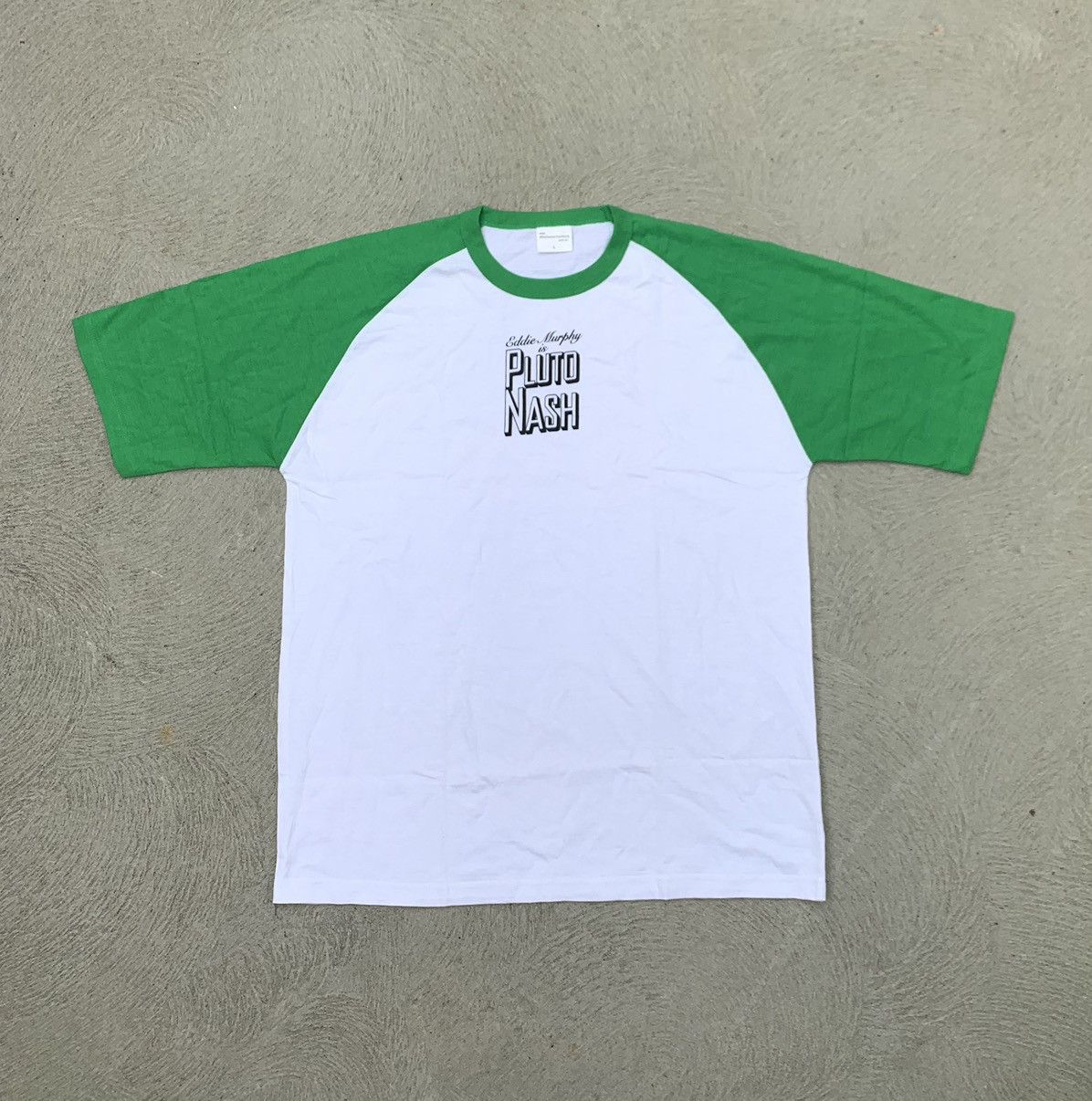 Rare vintage movie promo shirt Pluto Nash green white XL