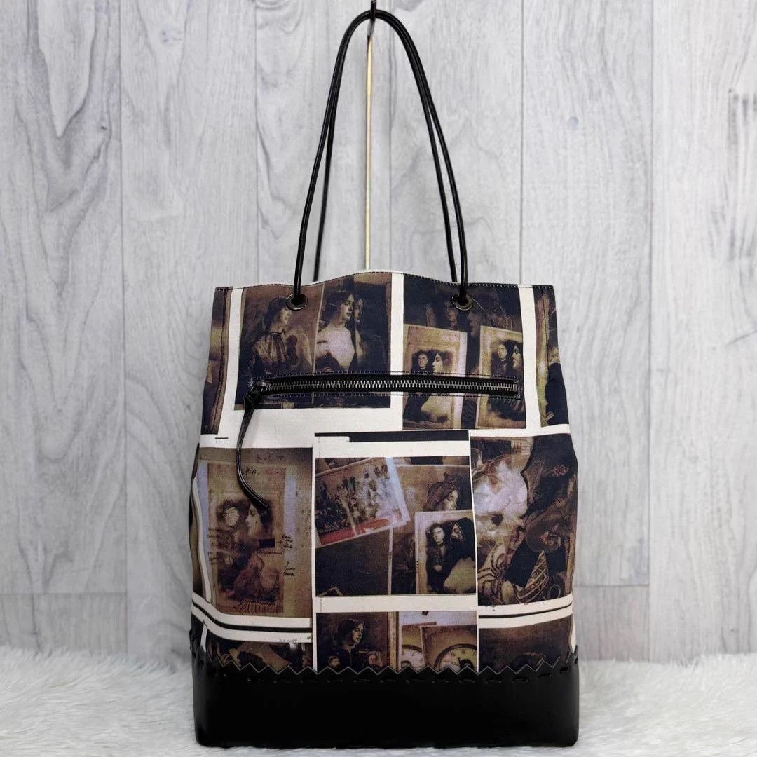Jean Paul Gaultier Jean Paul Gaultier Rare Vintage Portrait Collage Handbag Size ONE SIZE - 2 Thumbnail