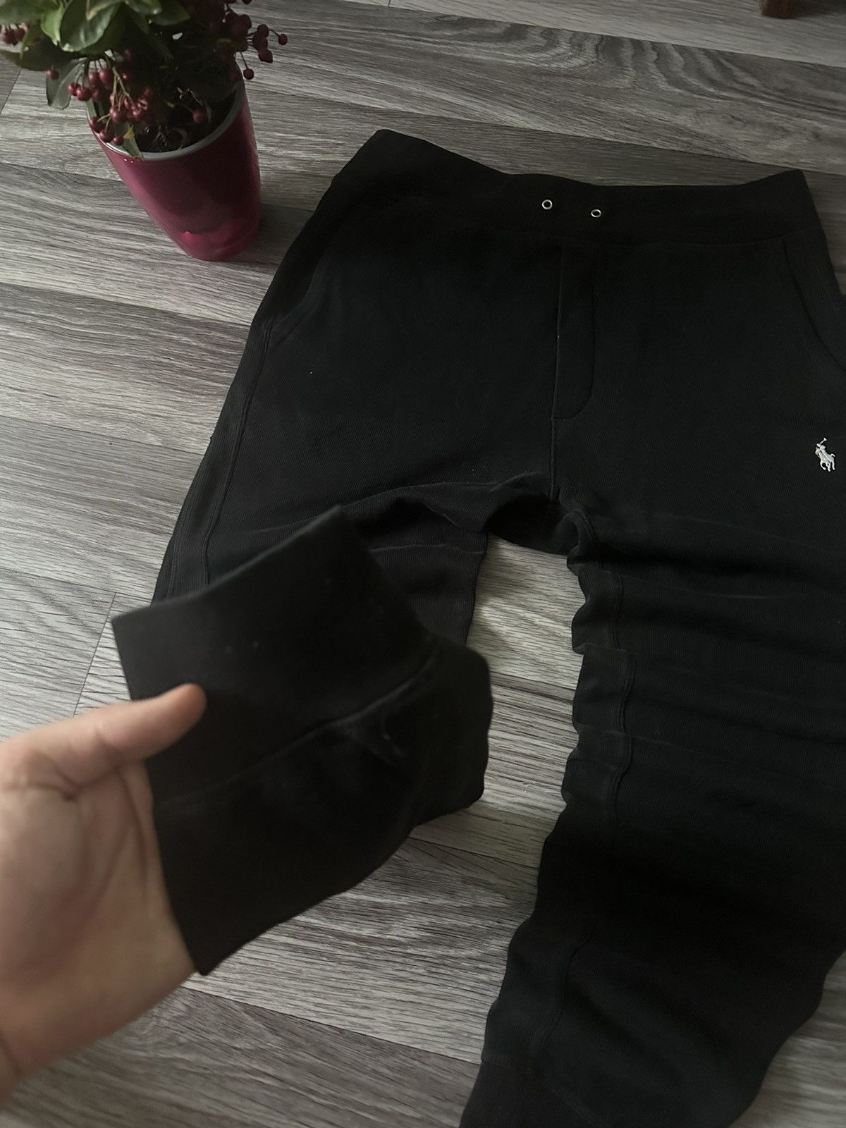 Polo Ralph Lauren Polo Ralph Lauren Black Jogger Sweetpants White pony size M Size US 32 / EU 48 - 6 Thumbnail