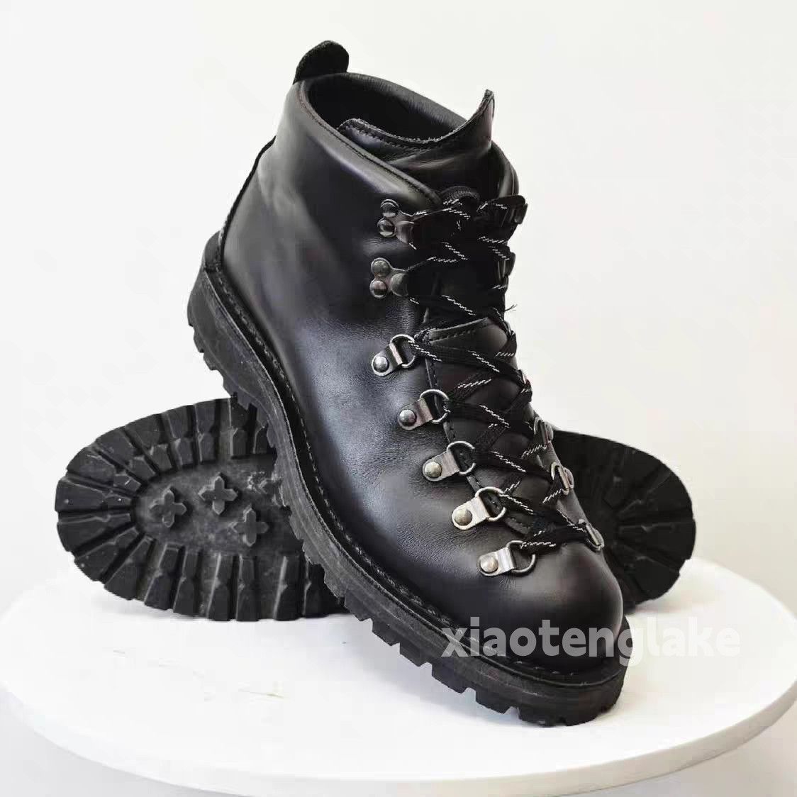 Vintage Unisex outdoor utility hiking mountain high boots shoes Size US 10 / EU 43 - 5 Thumbnail