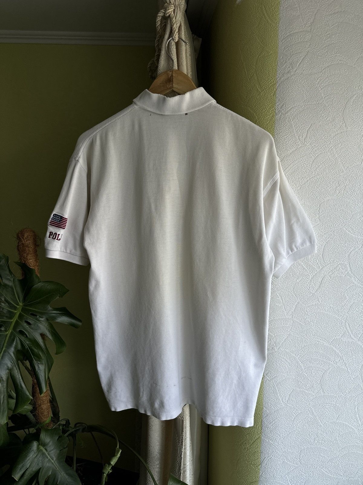 Polo Ralph Lauren × Ralph Lauren × Vintage Vintage 90s Polo Ralph Lauren Big Logo USA Polo Shirt Size US L / EU 52-54 / 3 - 13 Thumbnail