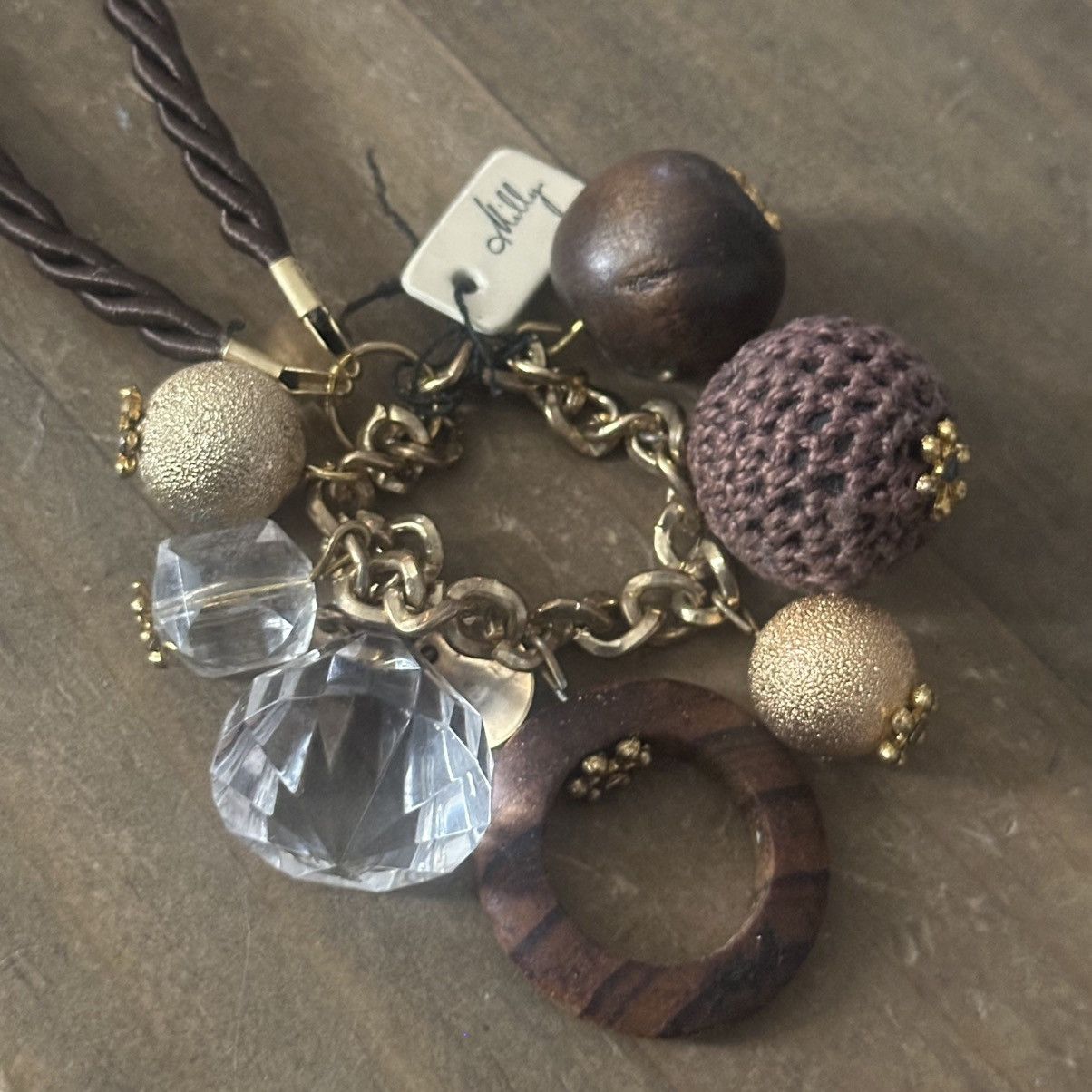 MILLY Milly cluster bead tassel rope necklace Size ONE SIZE - 3 Thumbnail