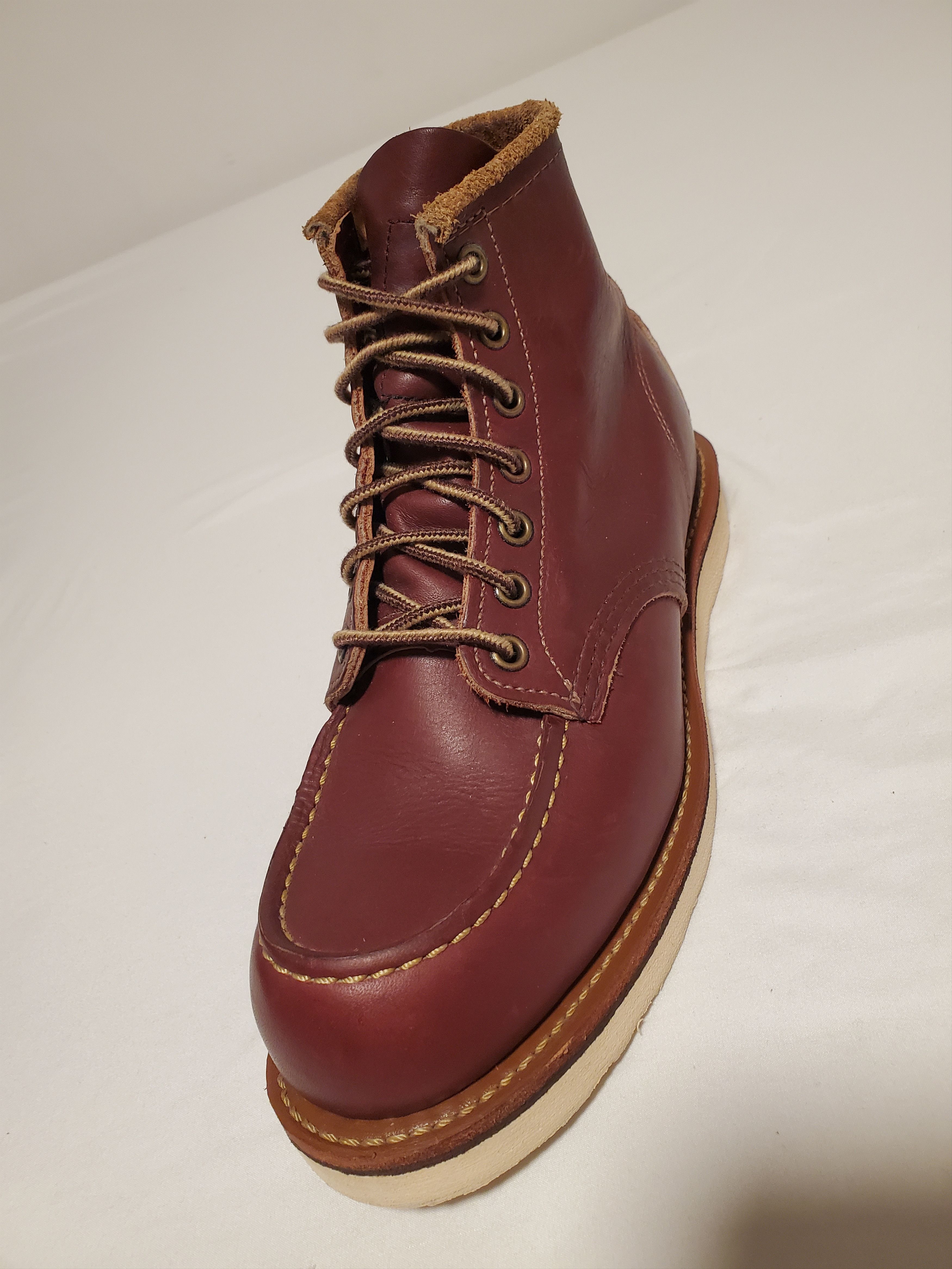 Red wing moc toe oxblood on sale