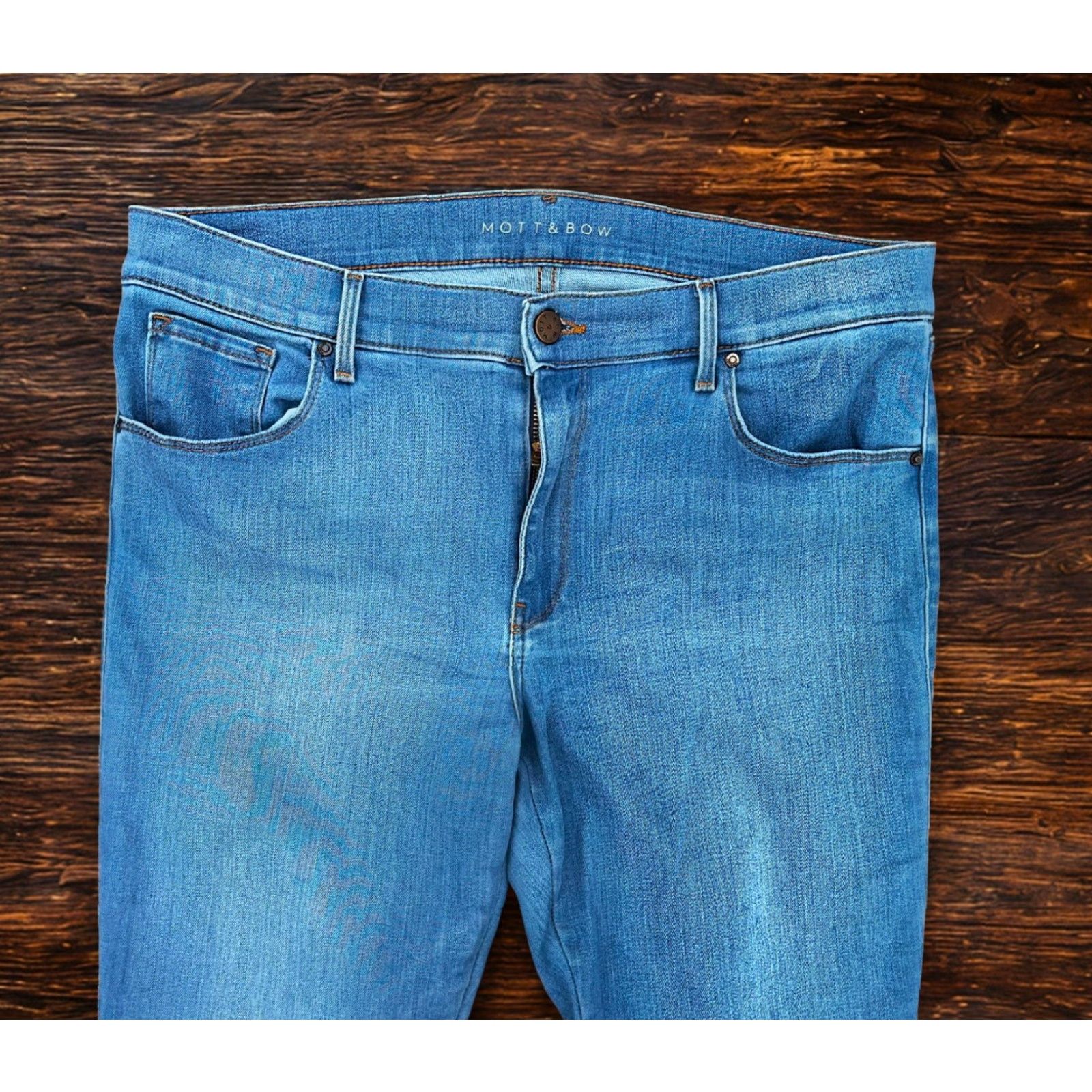 Mott & Bow Mott & Bow Jane Mid-Rise Skinny Jeans Women’s 32x28 Light Blue Denim Stretch Jeans City 5-Pocket Size 24" / US 00 / IT 34 - 4 Thumbnail