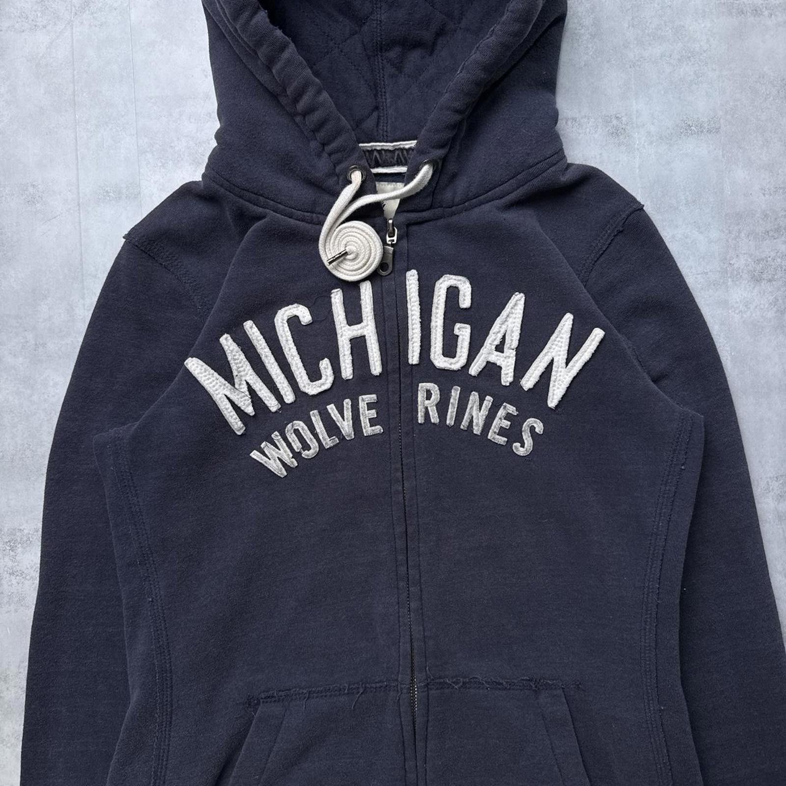 Other Y2K Michigan Wolverines Campus Crew 00s Zip Up Jacket Size US S / EU 44-46 / 1 - 2 Thumbnail