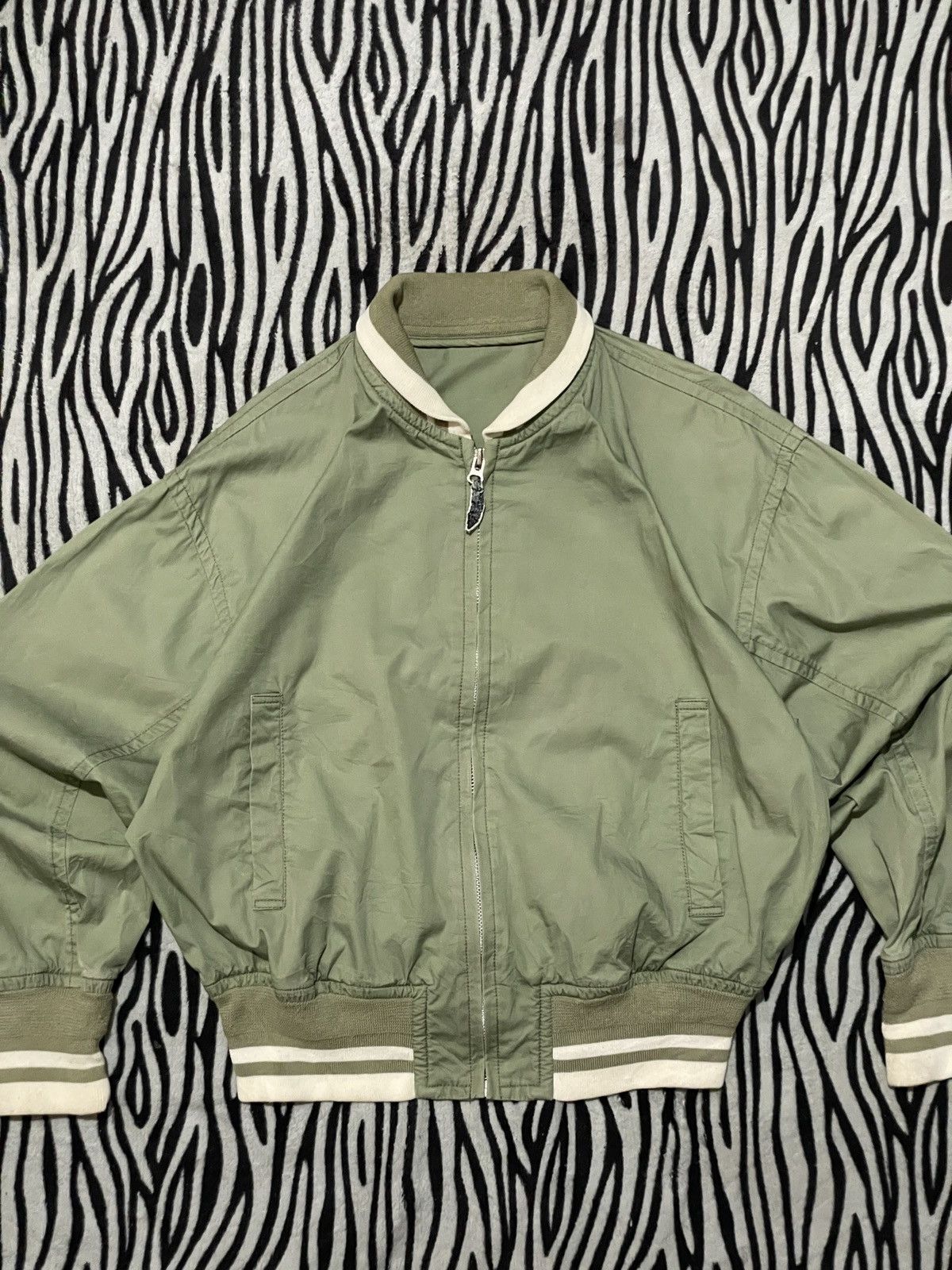 Nicole Club × Vintage Vintage Nicole Club For Men Light Green Bomber Jacket Size US XL / EU 56 / 4 - 3 Thumbnail