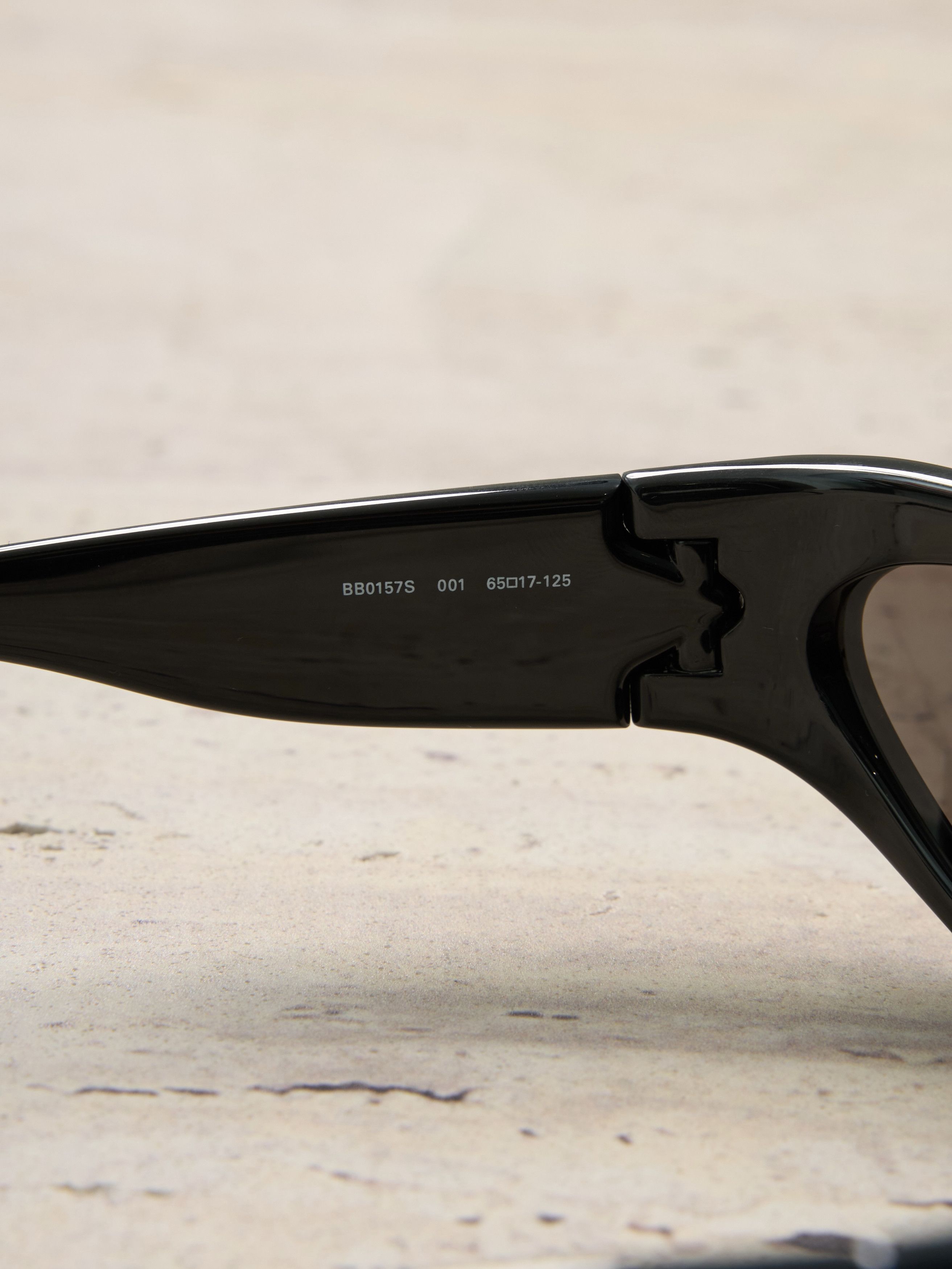 Balenciaga BALENCIAGA BB0157S 001 Sunglasses BLACK Size ONE SIZE - 9 Thumbnail