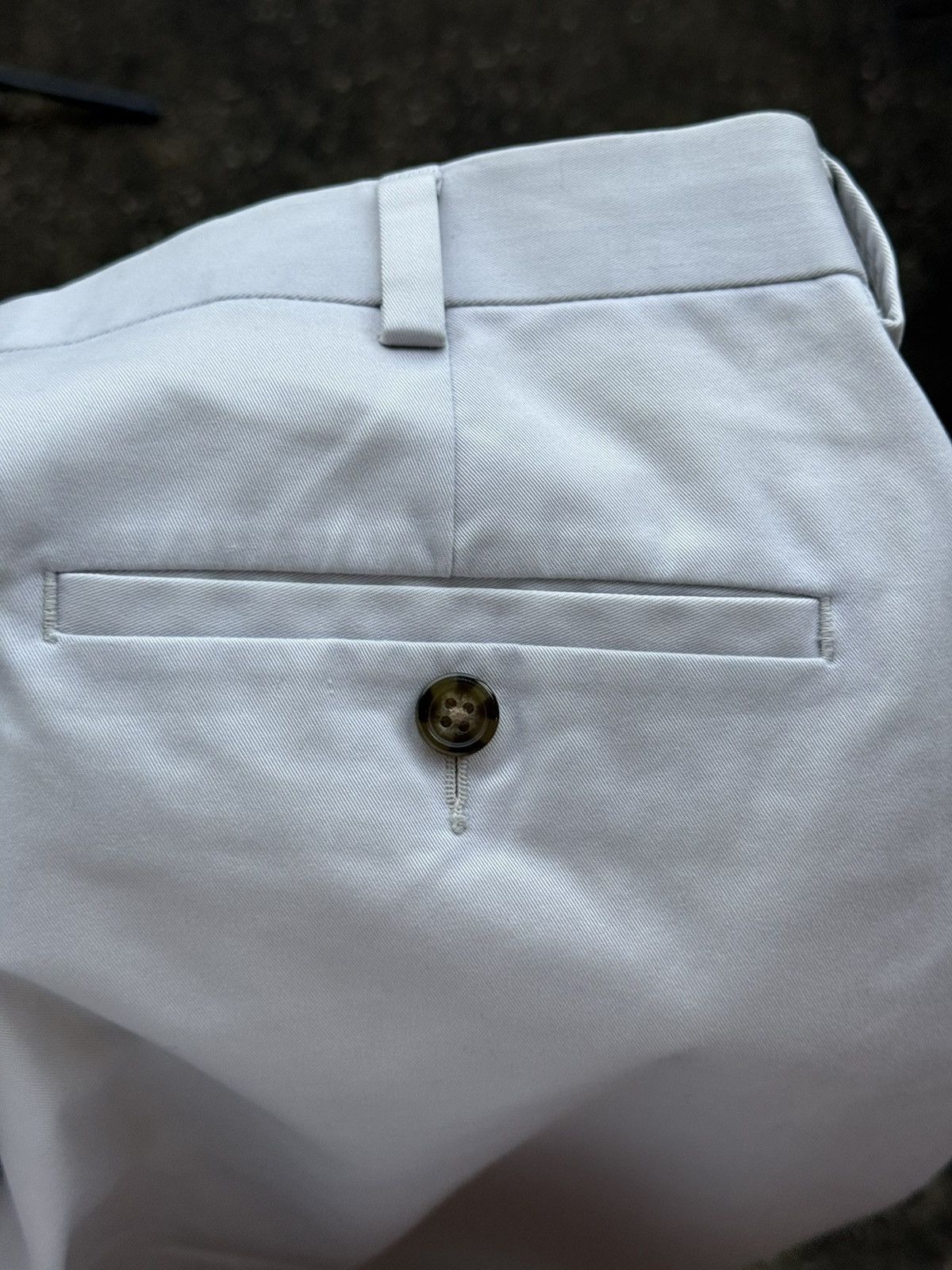Roundtree & Yorke White Casual Straight Fit Chinos Size US 34 / EU 50 - 3 Thumbnail