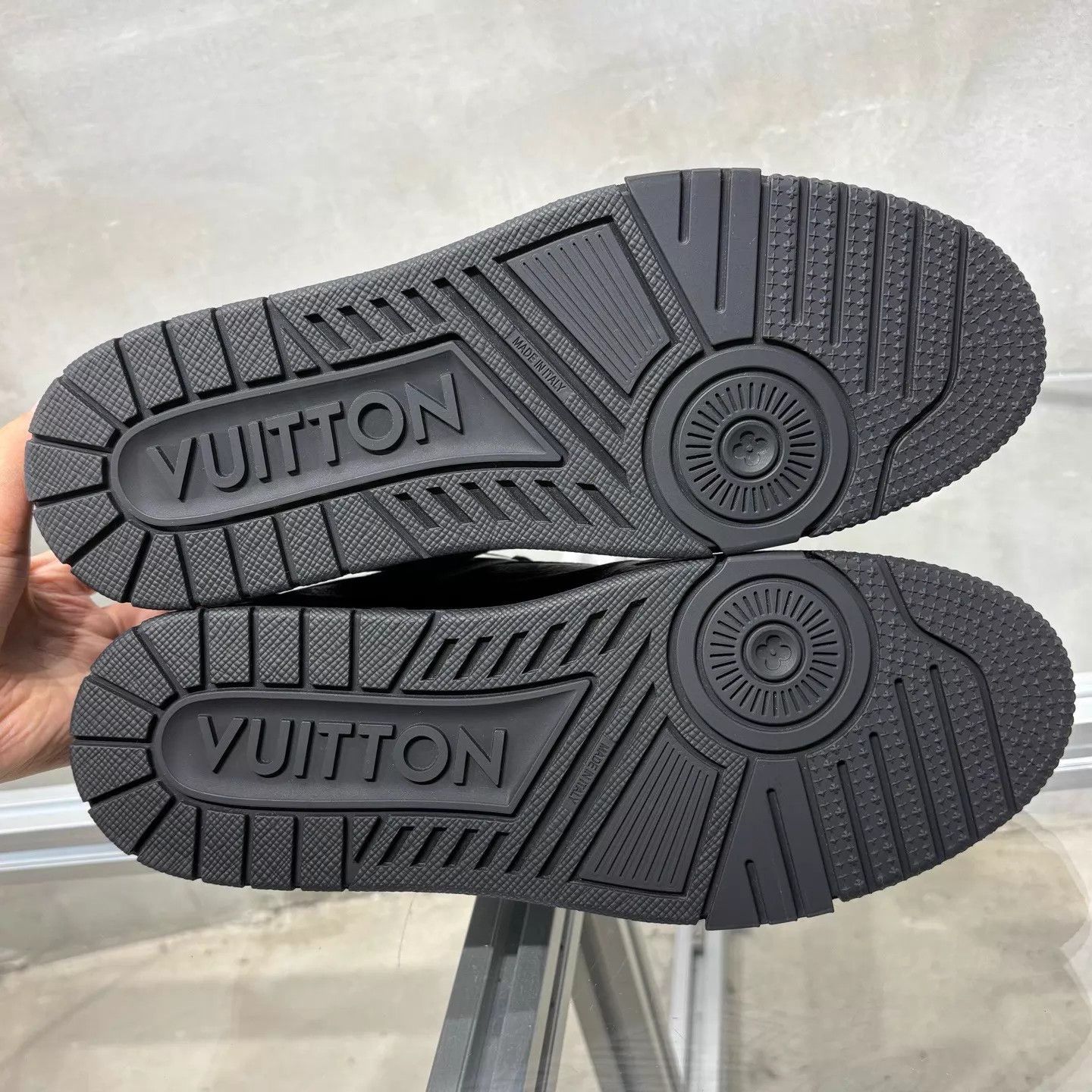 Louis Vuitton LV Trainer Black All-Over Print New With Box UK7 Size US 8 / EU 41 - 7 Thumbnail