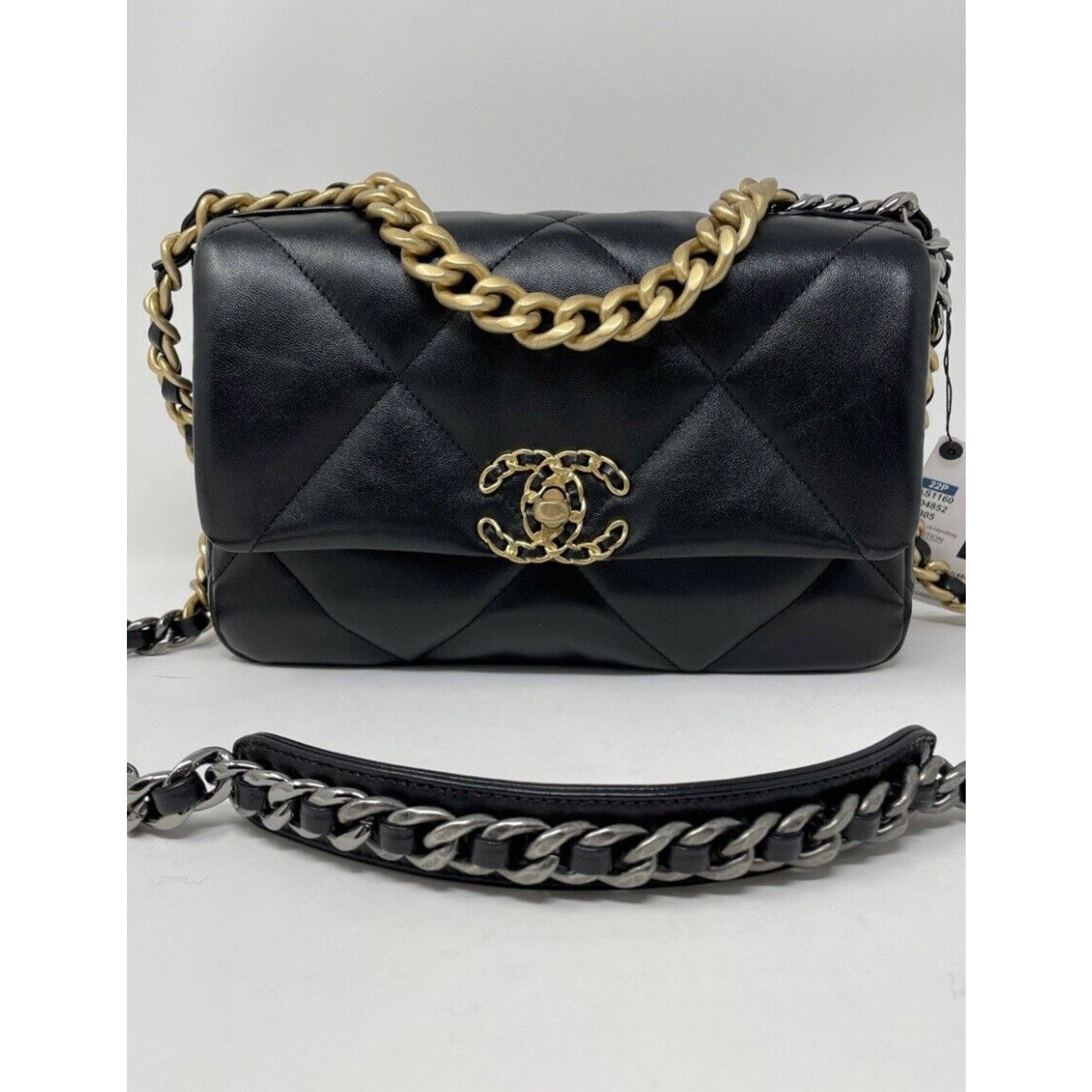 Chanel CHANEL 19 Lambskin Quilted Small Black Flap bag Size ONE SIZE - 5 Thumbnail