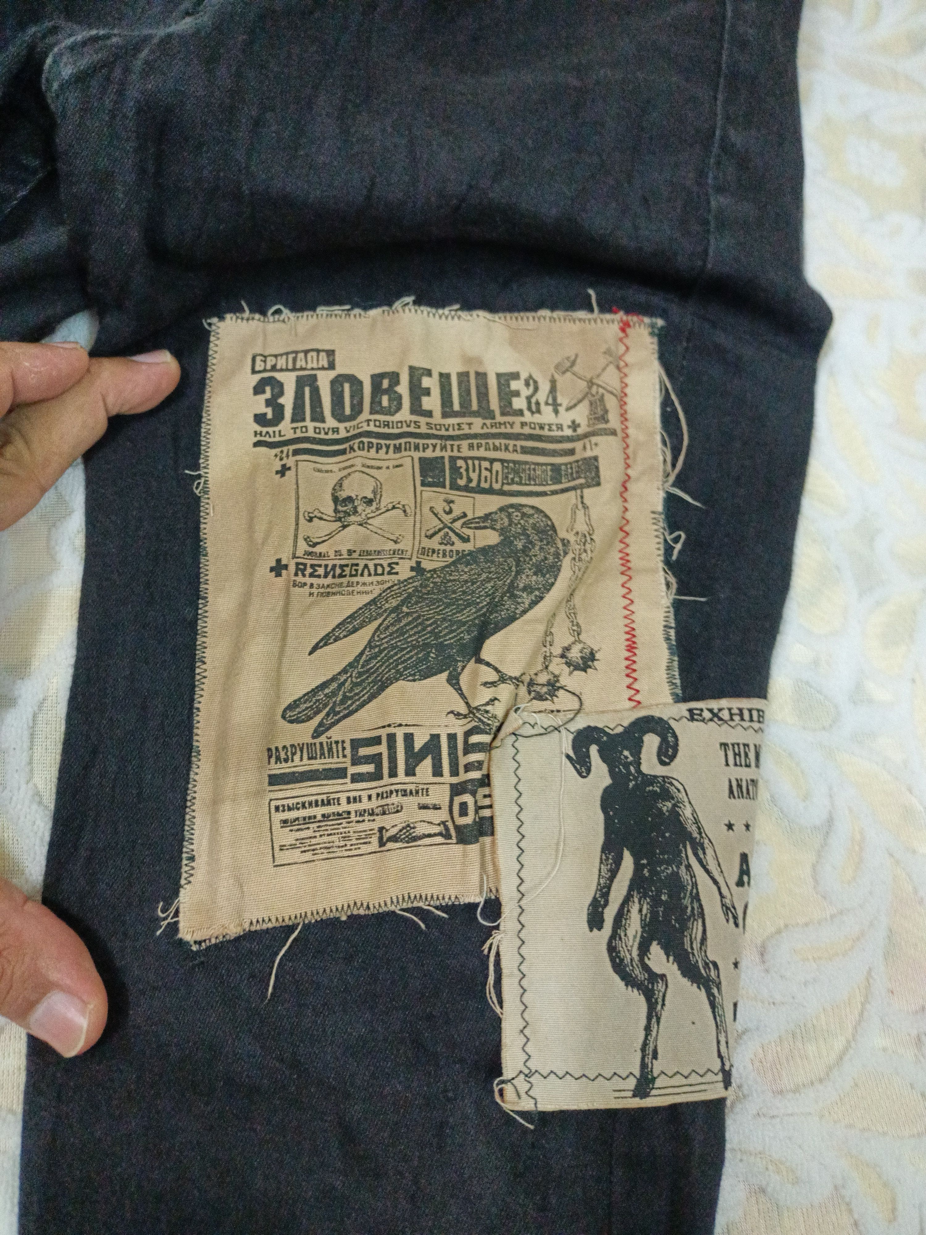 Other Rare custom korrupt label patch skinny ankle jeans Size US 30 / EU 46 - 9 Thumbnail