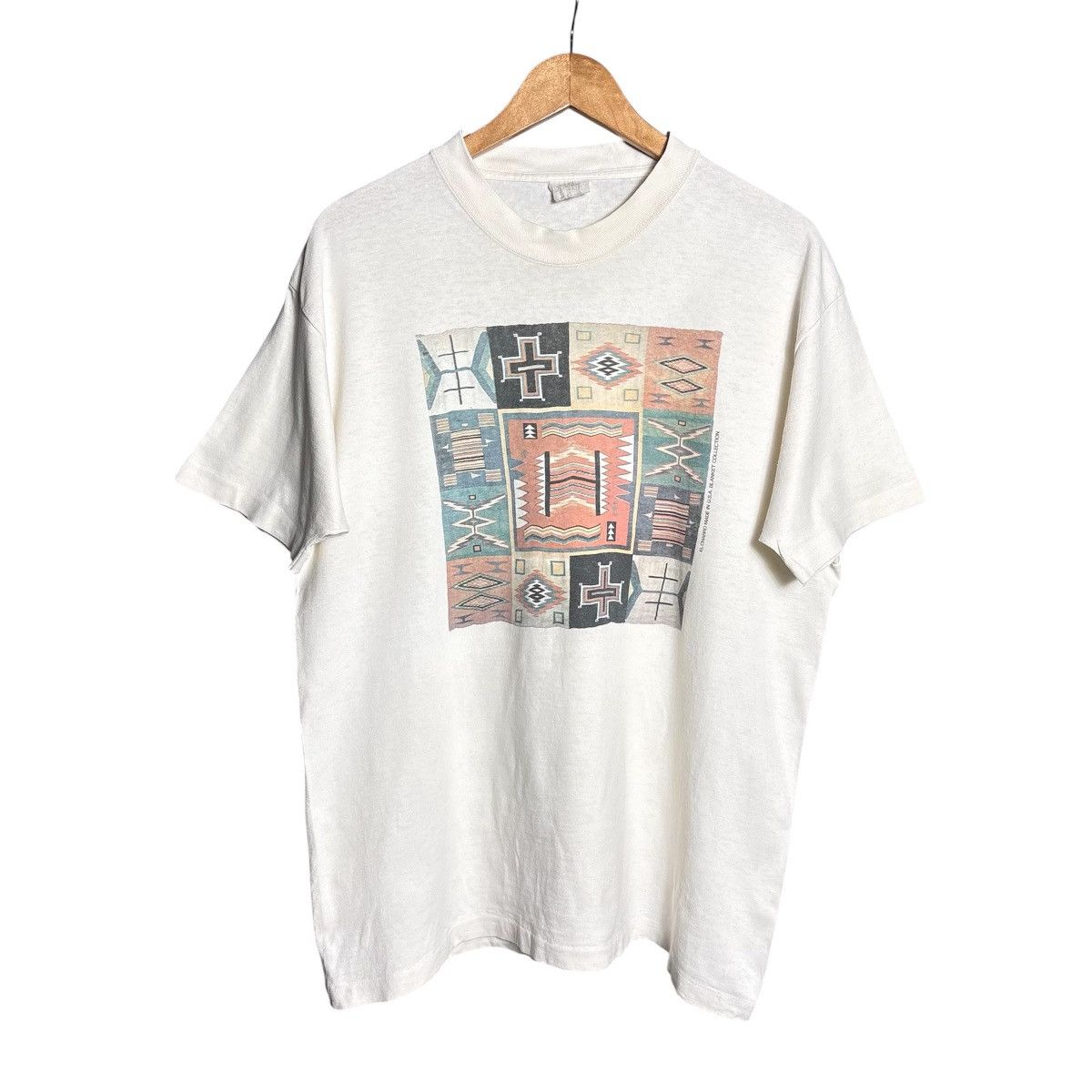 Vintage Vintage 90s Blanket Art El Charro USA Graphic T-Shirt Size US L / EU 52-54 / 3 - 1 Thumbnail