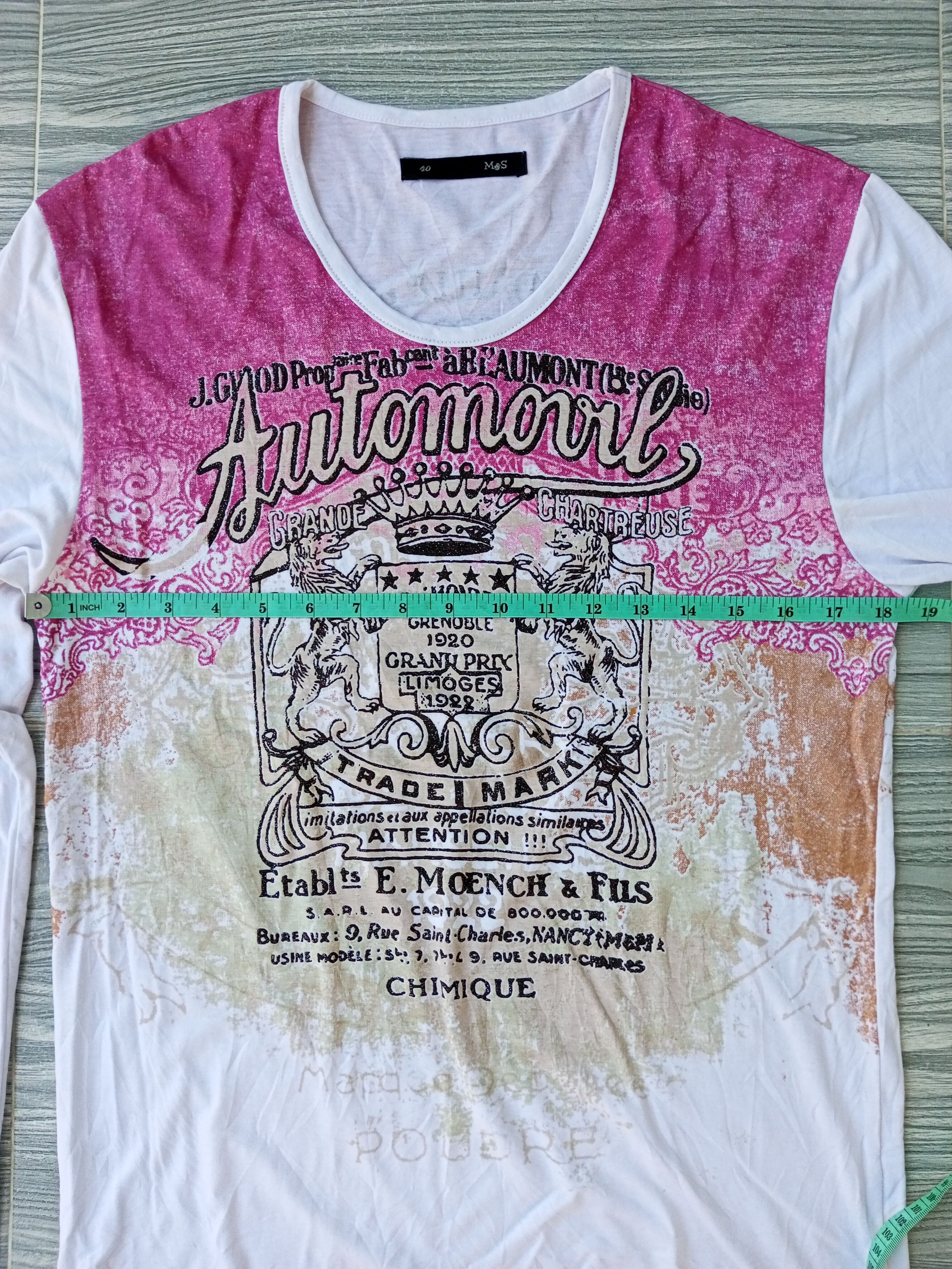 Japanese Brand "CUT WASH TAG" Japanese Poem punk rock gothic style Size US M / EU 48-50 / 2 - 8 Thumbnail