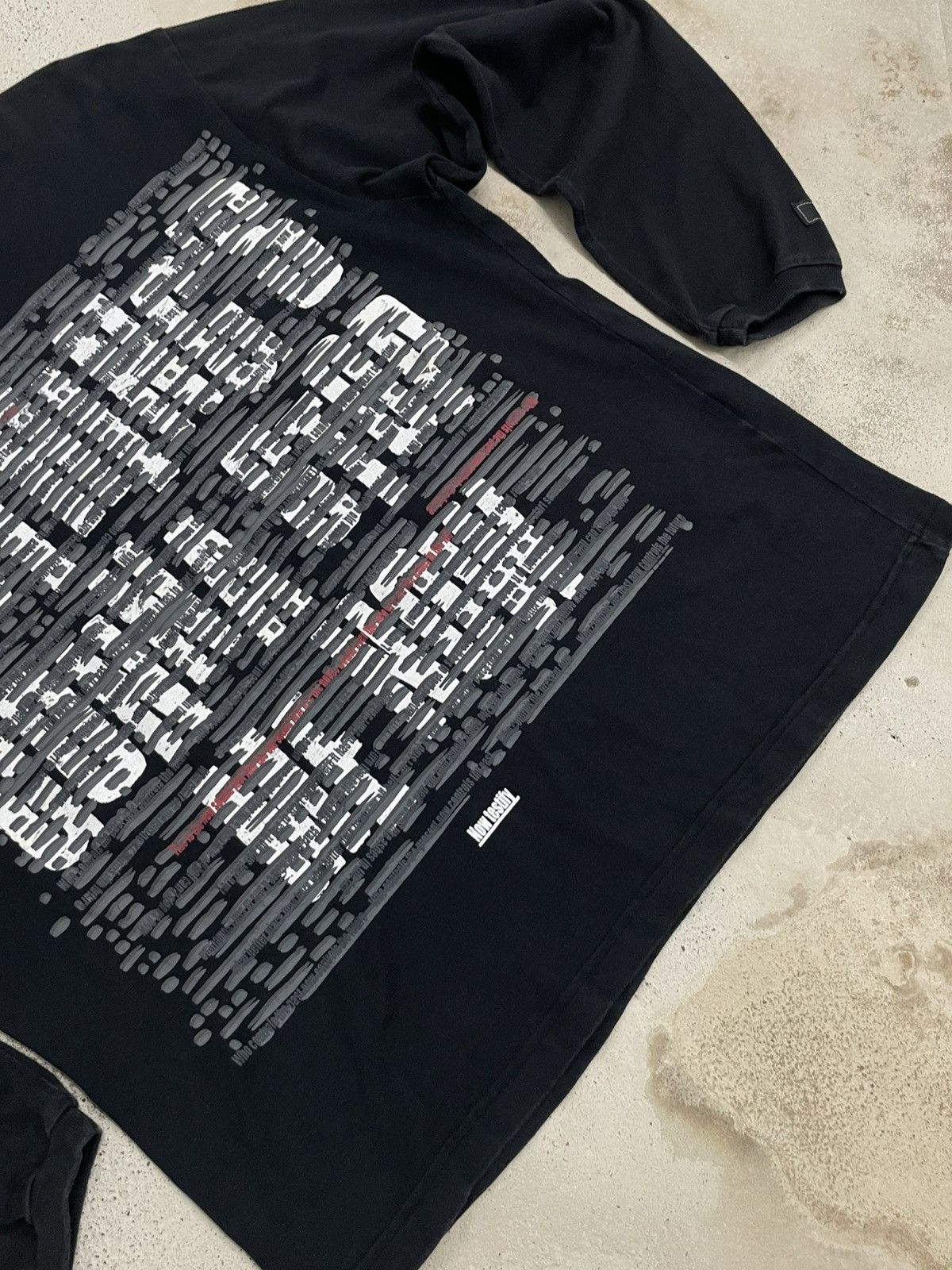 Japanese Brand Vintage 90’s Black Label Faded Wording Life Message Size US L / EU 52-54 / 3 - 4 Thumbnail