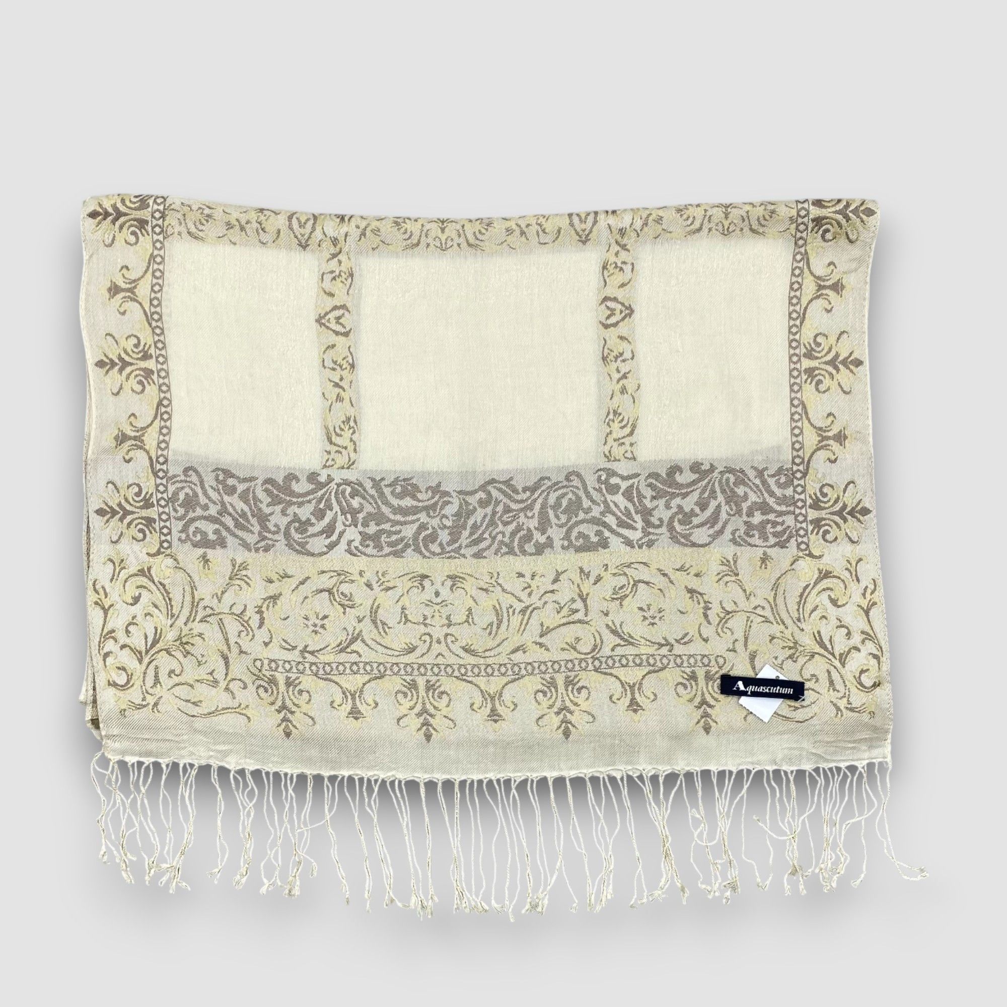 Aquascutum Vintage Aquascutum Scarf Muffler Wool Shawl Wraps Scarves Size ONE SIZE - 3 Thumbnail