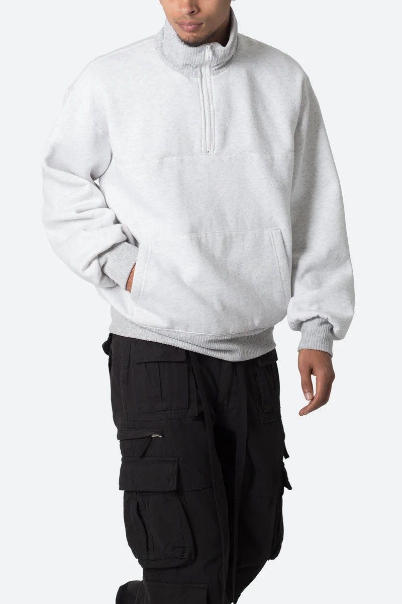 MNML Grey quarter zip sweater Size US L / EU 52-54 / 3 - 1 Thumbnail