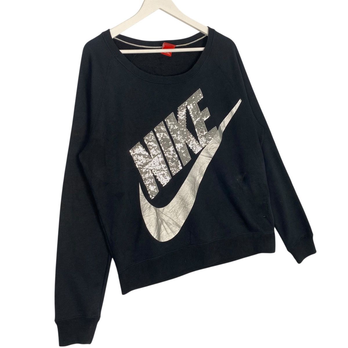 Vintage Vintage Nike Air Big Logo Sweatshirt Black Pullover Size M Size M / US 6-8 / IT 42-44 - 3 Thumbnail