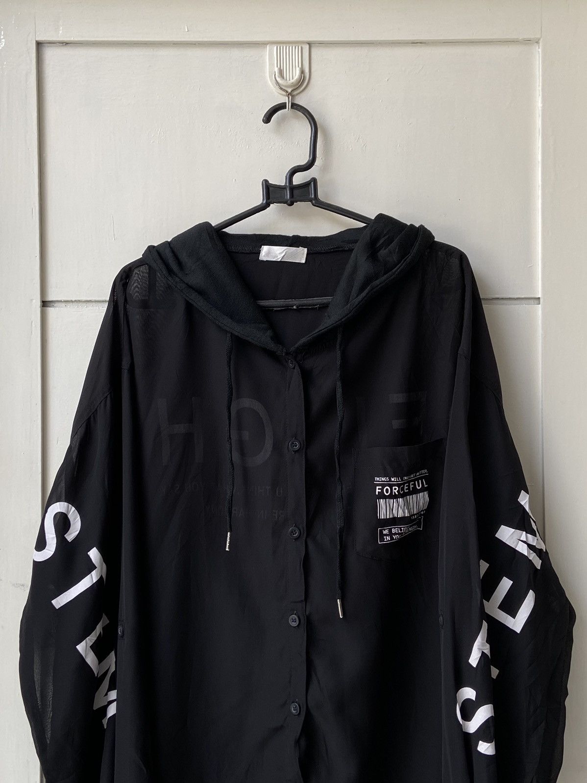 Designer × Japanese Brand GALYGE Black Mesh Hoodie/Shirt Size US XL / EU 56 / 4 - 10 Thumbnail