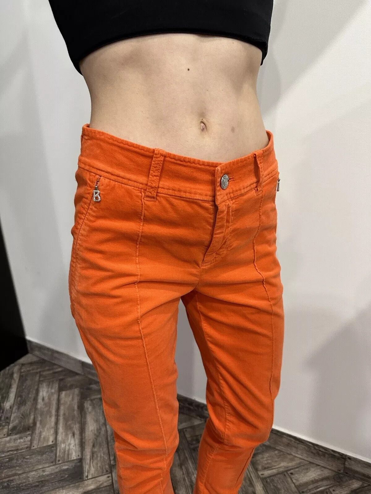 Bogner BOGNER VELVET PANTS WOMENS ORANGE TROUSERS Size Eur 34 Size 27" / US 4 / IT 40 - 8 Thumbnail