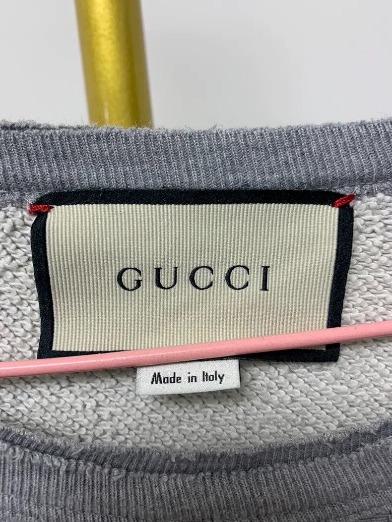 Gucci Gucci Gray cotton UFO sweatshirt casual long-sleeved men's Size US M / EU 48-50 / 2 - 3 Thumbnail