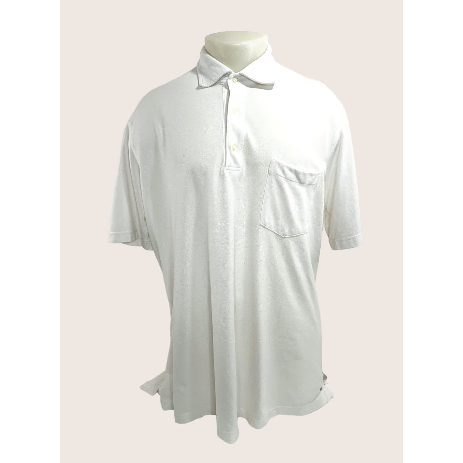 Sid Mashburn SID MASHBURN Polo Shirt Knit Embroidered SM White Mens XXL Polo Shirt Size US XXL / EU 58 / 5 - 1 Thumbnail