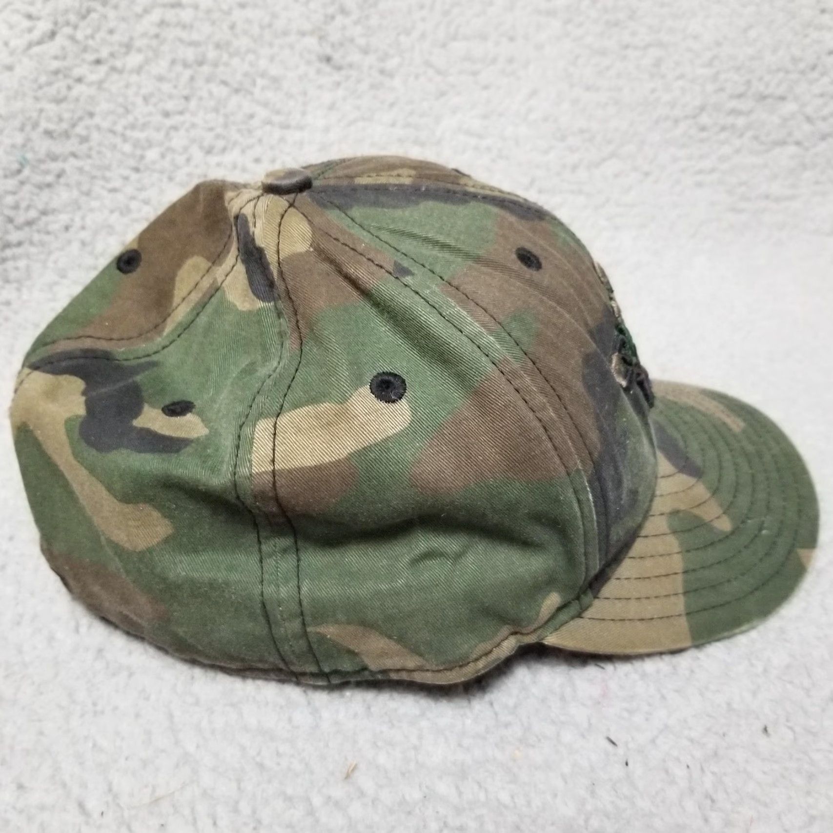 Quiksilver Quiksilver Cap Fitted 59FIFTY New Era Woodland Camouflage Mens 7 3/8 Green Size ONE SIZE - 4 Thumbnail