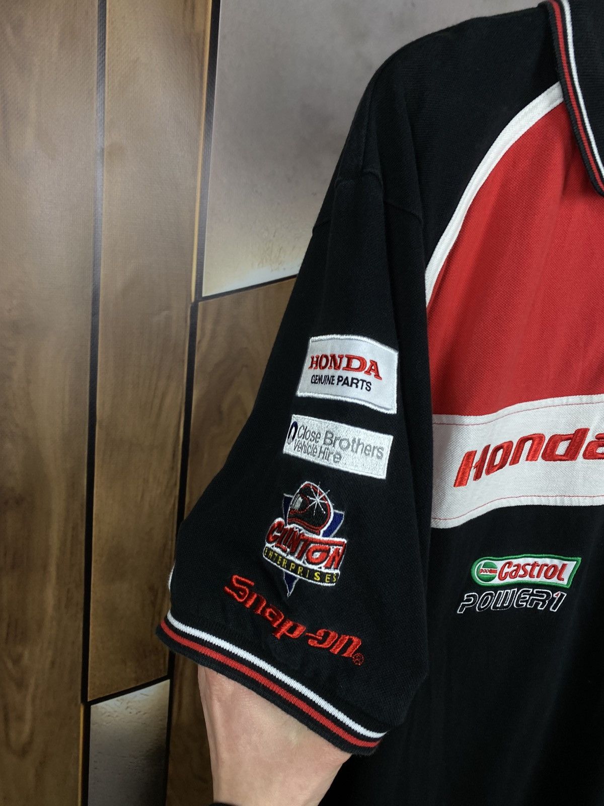 Honda 🏁Vintage Polo T-Shiry Honda Racing Official Licensed Tee🏁 Size US L / EU 52-54 / 3 - 5 Thumbnail