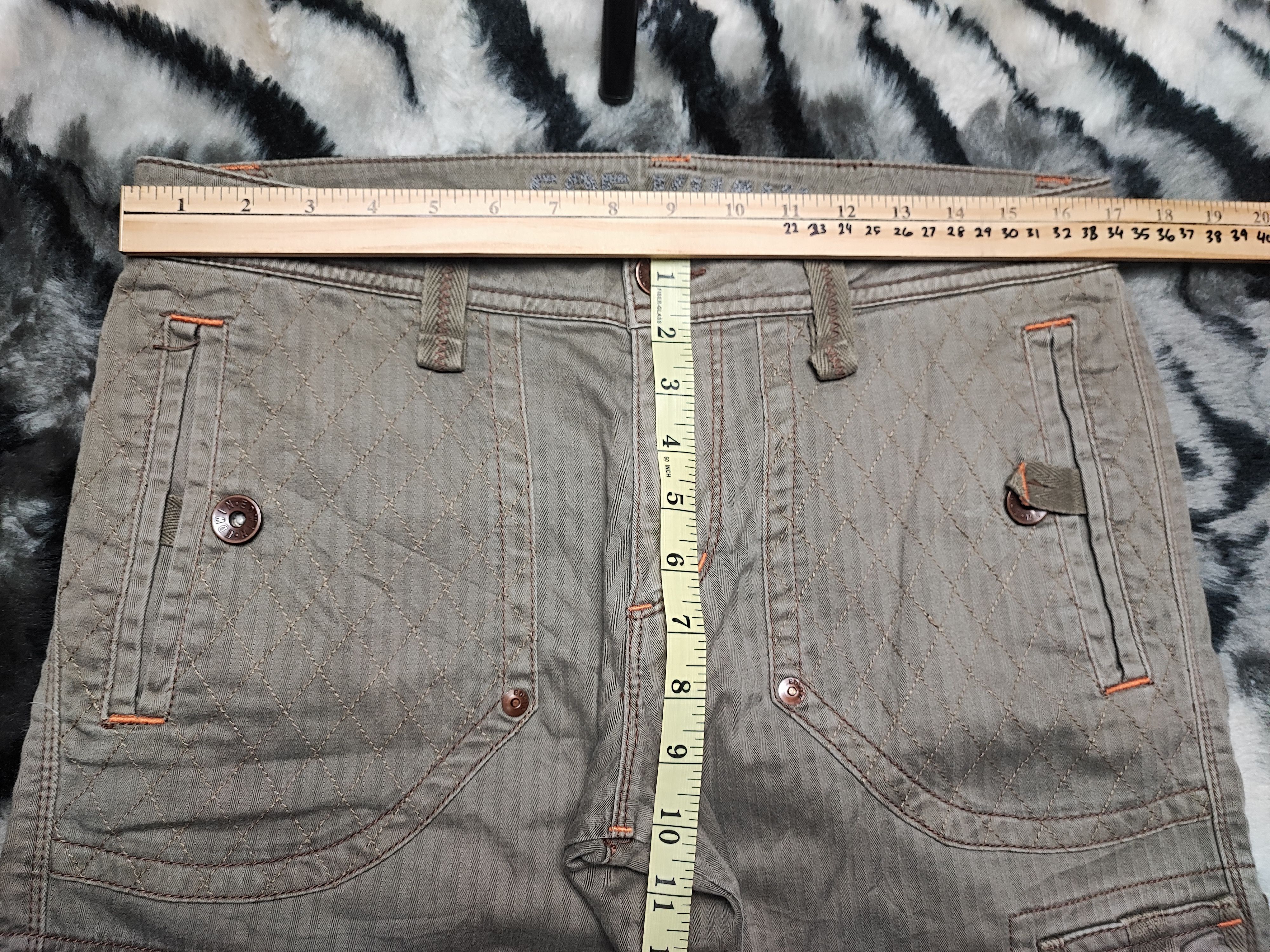 Edwin Edwin 505 Khakis Multipocket Pants Olive Green 34x28 Size US 34 / EU 50 - 9 Thumbnail
