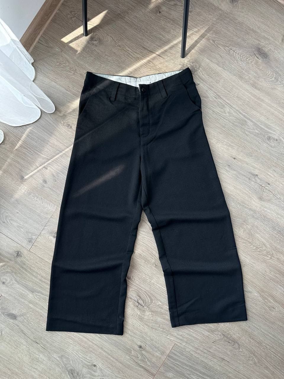 Japanese Brand Vintage NINA VAN ROOIJEN Black Wide Pants Size US 28 / EU 44 - 5 Thumbnail