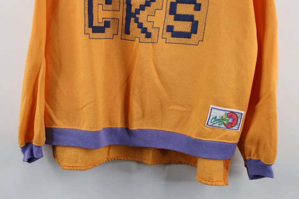 Converse × Vintage Vintage 80s 90s Converse Block Chucks Sweatshirt Orange Size XL / US 12-14 / IT 48-50 - 3 Thumbnail