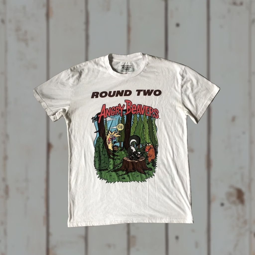 Round Two Round Two The Angry Beavers Tee Mens M White Nickelodeon Retro Shirt Size US M / EU 48-50 / 2 - 1 Thumbnail