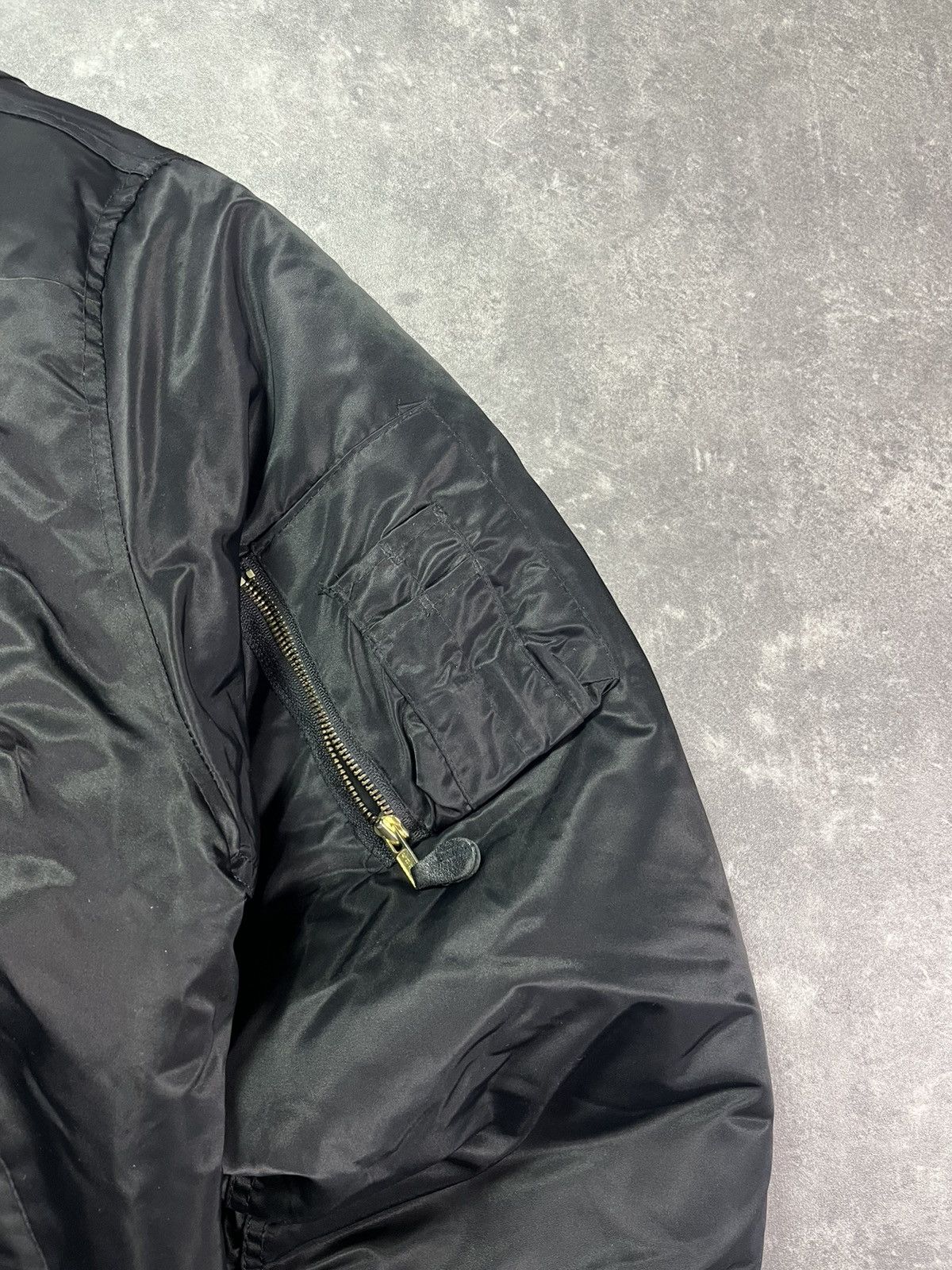 Japanese Brand Canyon Rock Vintage Black MA-1 Bomber Jacket XXL Baggy Size US XXL / EU 58 / 5 - 6 Thumbnail