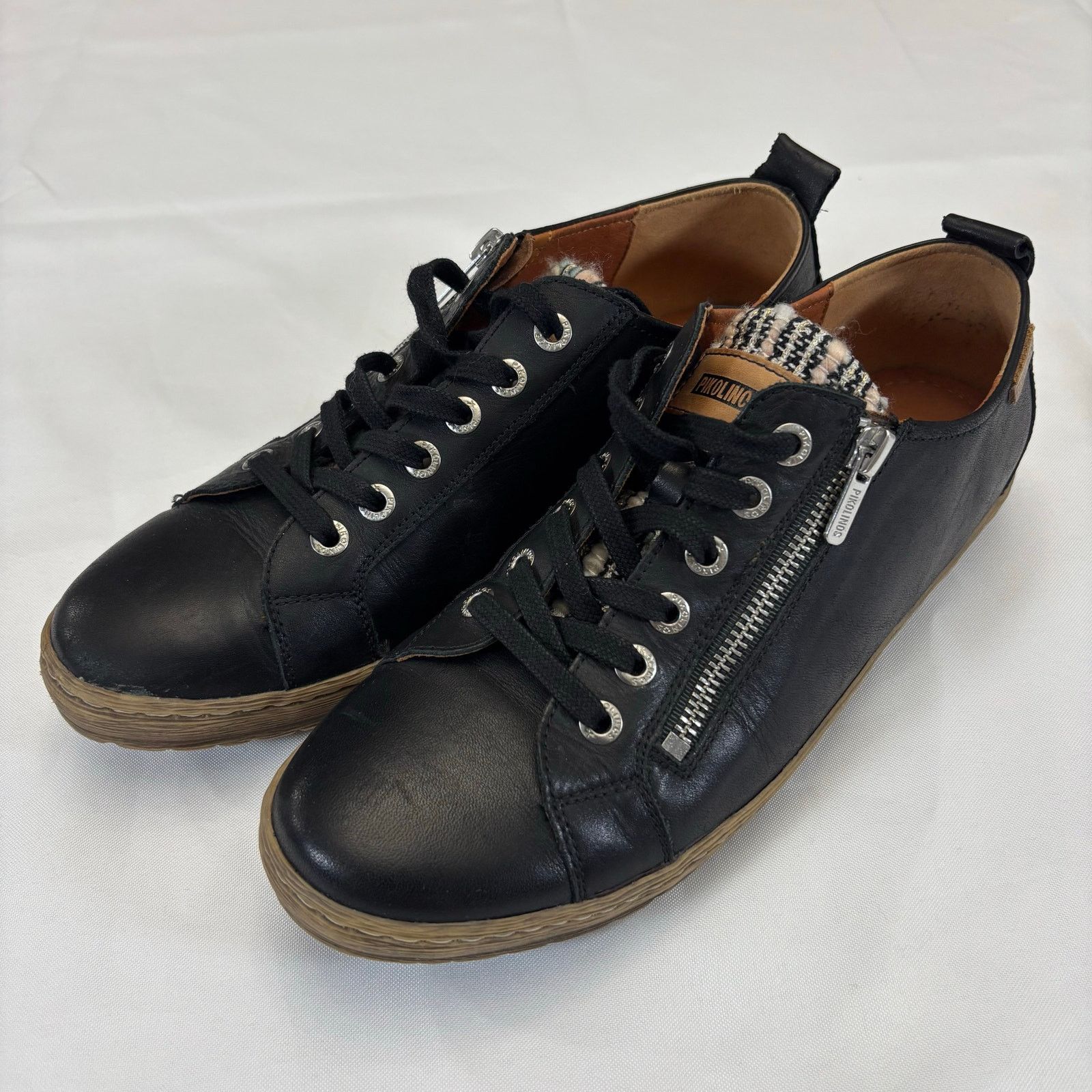 Other Pikolinos Lagos 901 Leather Sneakers Side Zip EU Size 41 Size US 10 / IT 40 - 1 Thumbnail