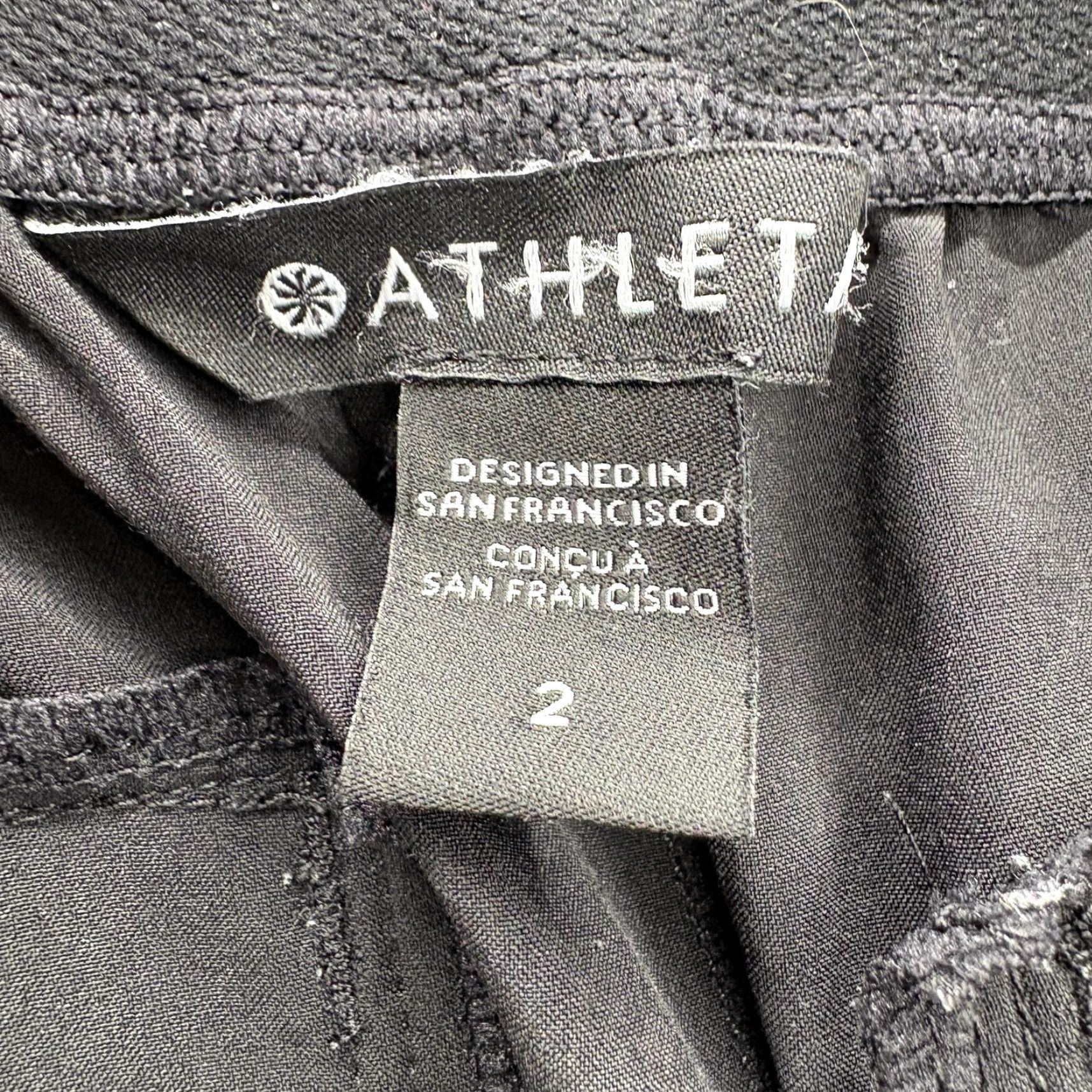 Athleta Athleta Black Jogger Pants Womens 2 Baggy Stretch Pockets Elastic Waist Gym Yoga | 28in Inseam | Tapered Fit Size 26" / US 2 / IT 38 - 7 Thumbnail