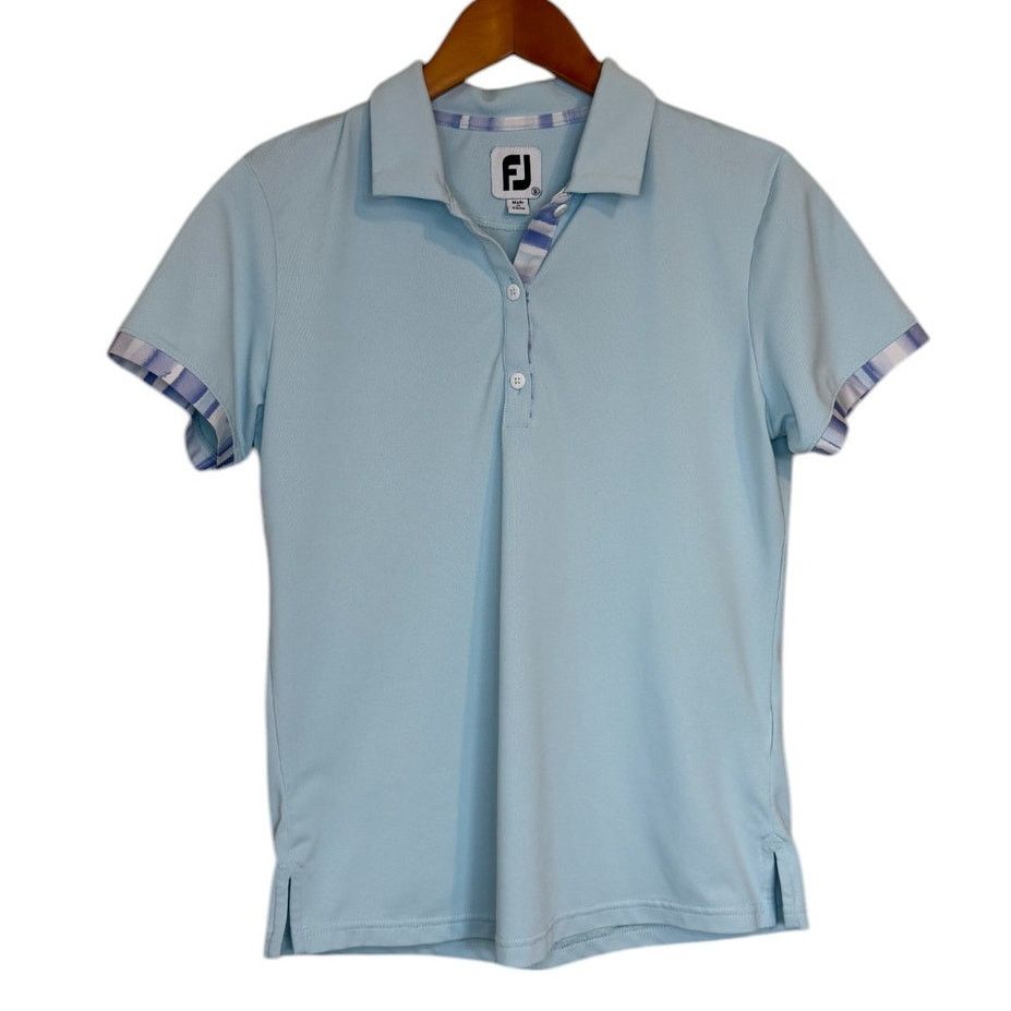 Footjoy FootJoy Polo Shirt Women Small Sky Blue Golf ProDry Size S / US 4 / IT 40 - 1 Thumbnail