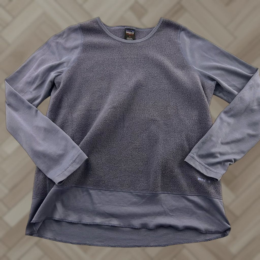 Patagonia VINTAGE Patagonia Capilene Pullover Fleece Top Women's Large Purple USA Made Size L / US 10 / IT 46 - 1 Thumbnail