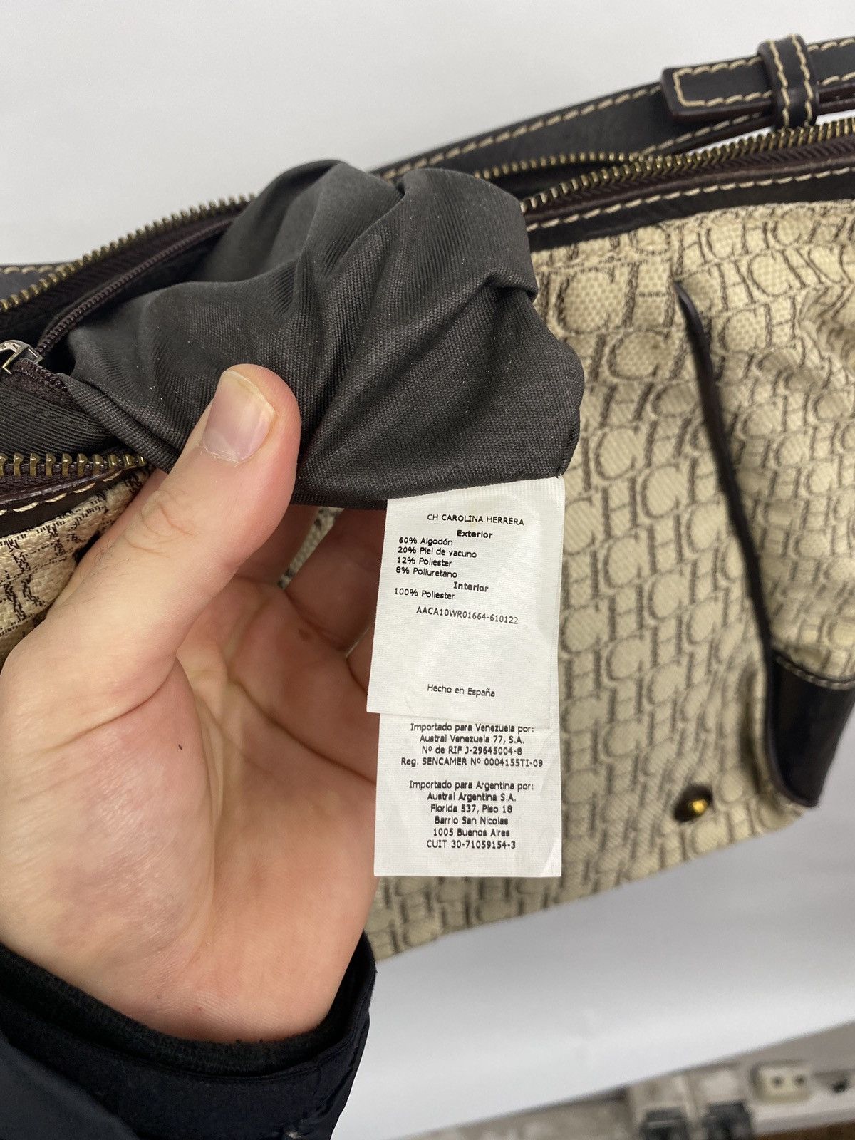 Carolina Herrera 🇪🇸 Vintage 90s Carolina Herrera Rare Bag Retro Hype Y2K Size ONE SIZE - 9 Thumbnail