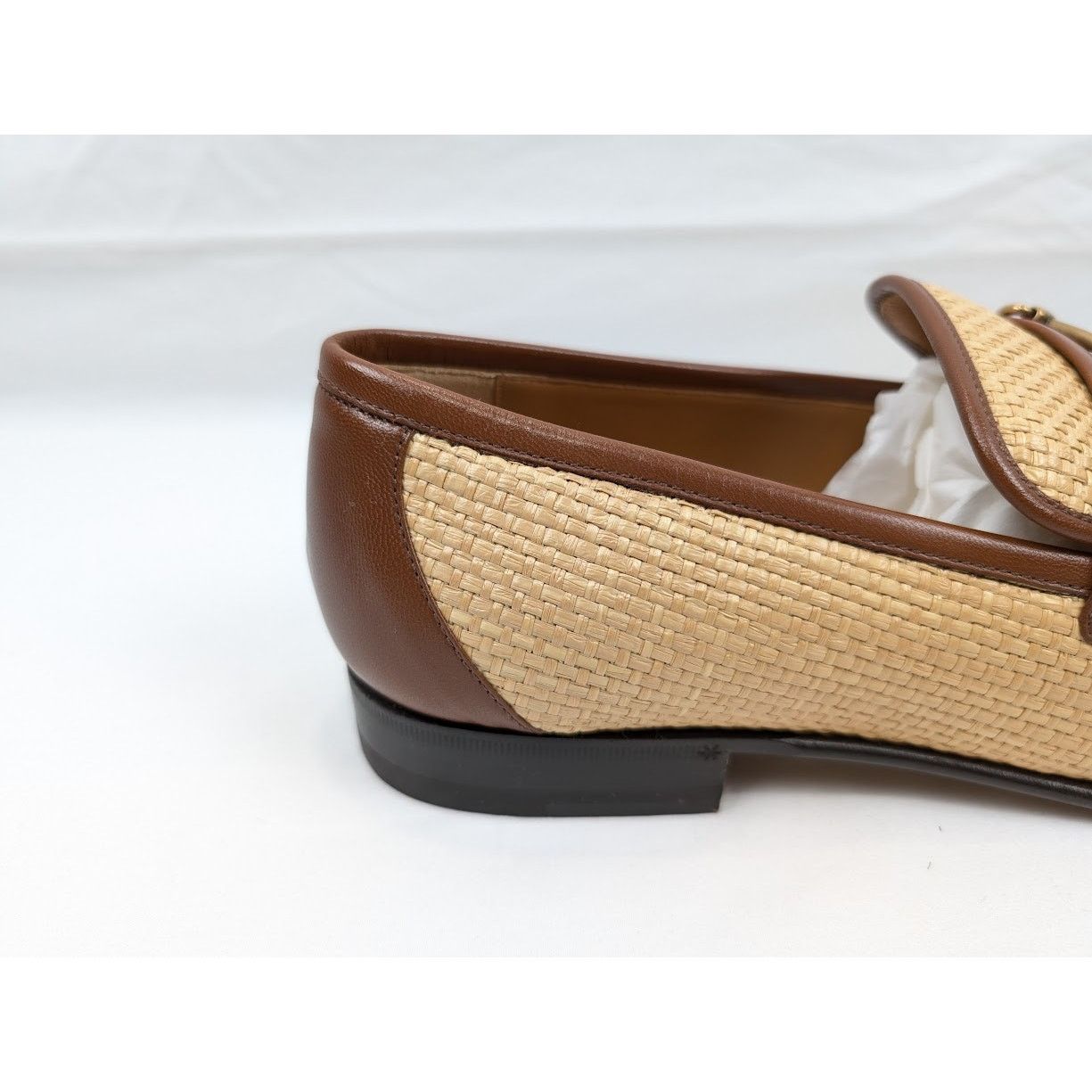 Gucci o1rshd1 Horsebit Buckle Loafers in Beige/Brown Size US 11.5 / EU 44-45 - 4 Thumbnail