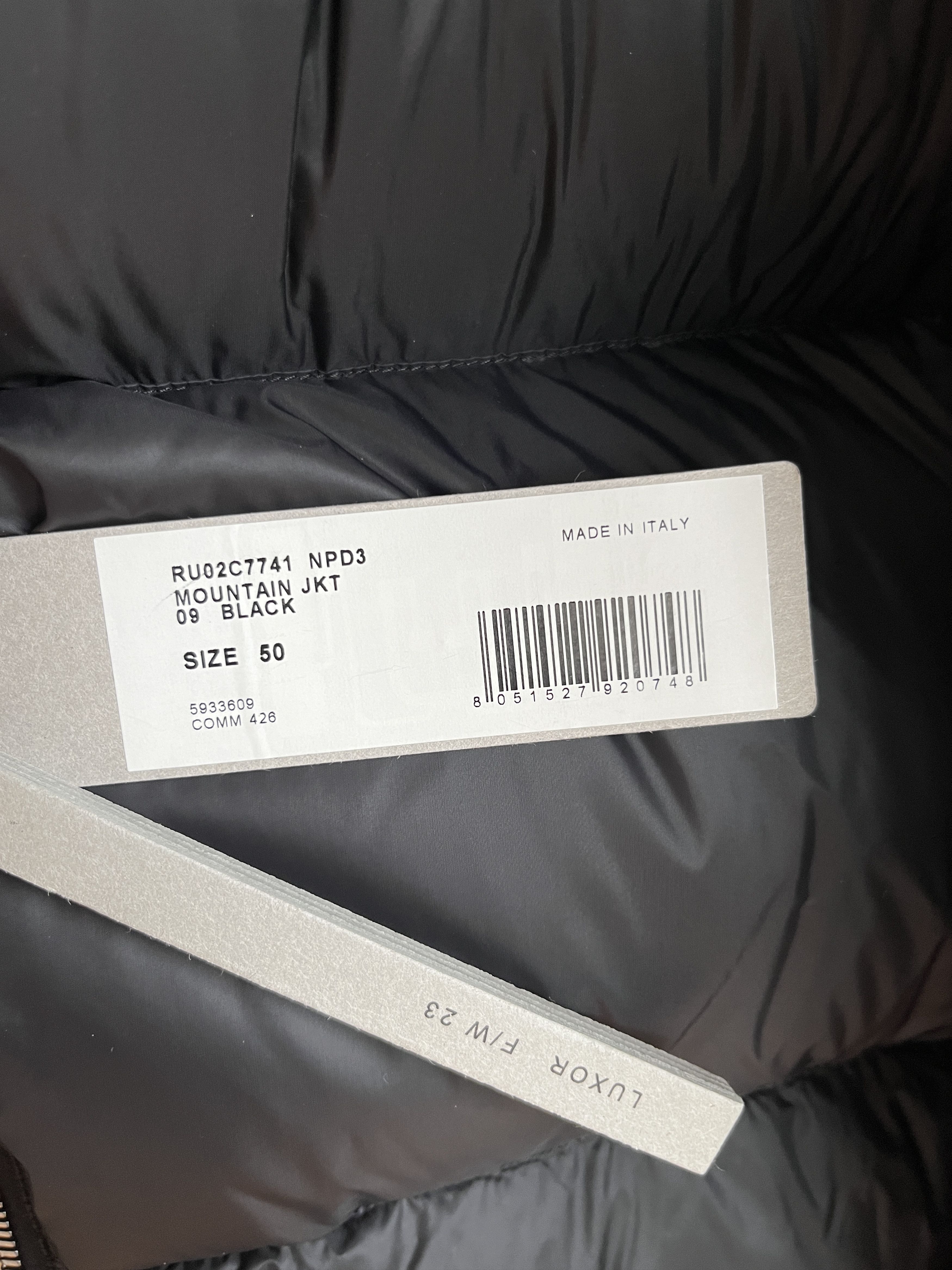 Rick Owens BNWT Mountain Down Puffer Jacket Size US M / EU 48-50 / 2 - 7 Thumbnail