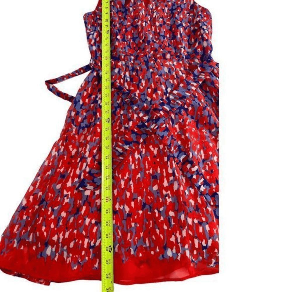 Other Voir Voir New York Womens Dress Size 6 Red Blue Abstract Pri Size S / US 4 / IT 40 - 3 Thumbnail