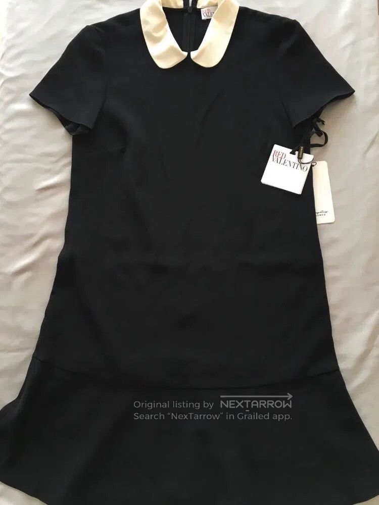 Valentino Valentino Doll neck bow ruffled short sleeve dress Size S / US 4 / IT 40 - 3 Thumbnail