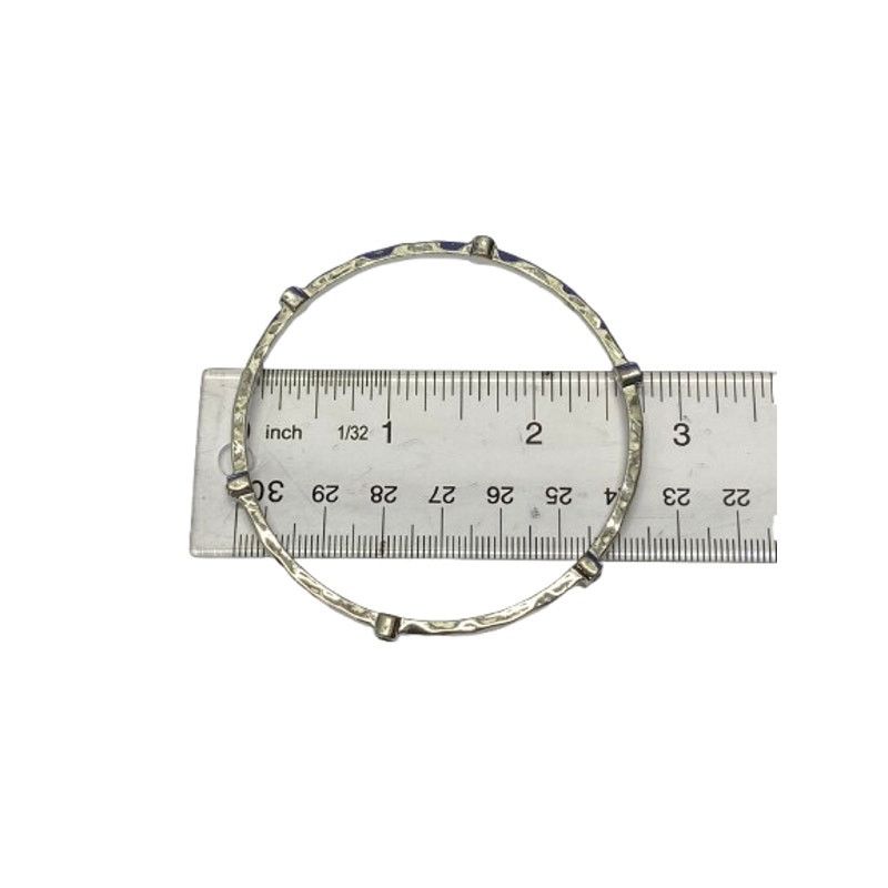 The Unbranded Brand Silver Tone Bangle Bracelet Set Minimalist Stackable Jewelry Size ONE SIZE - 7 Thumbnail