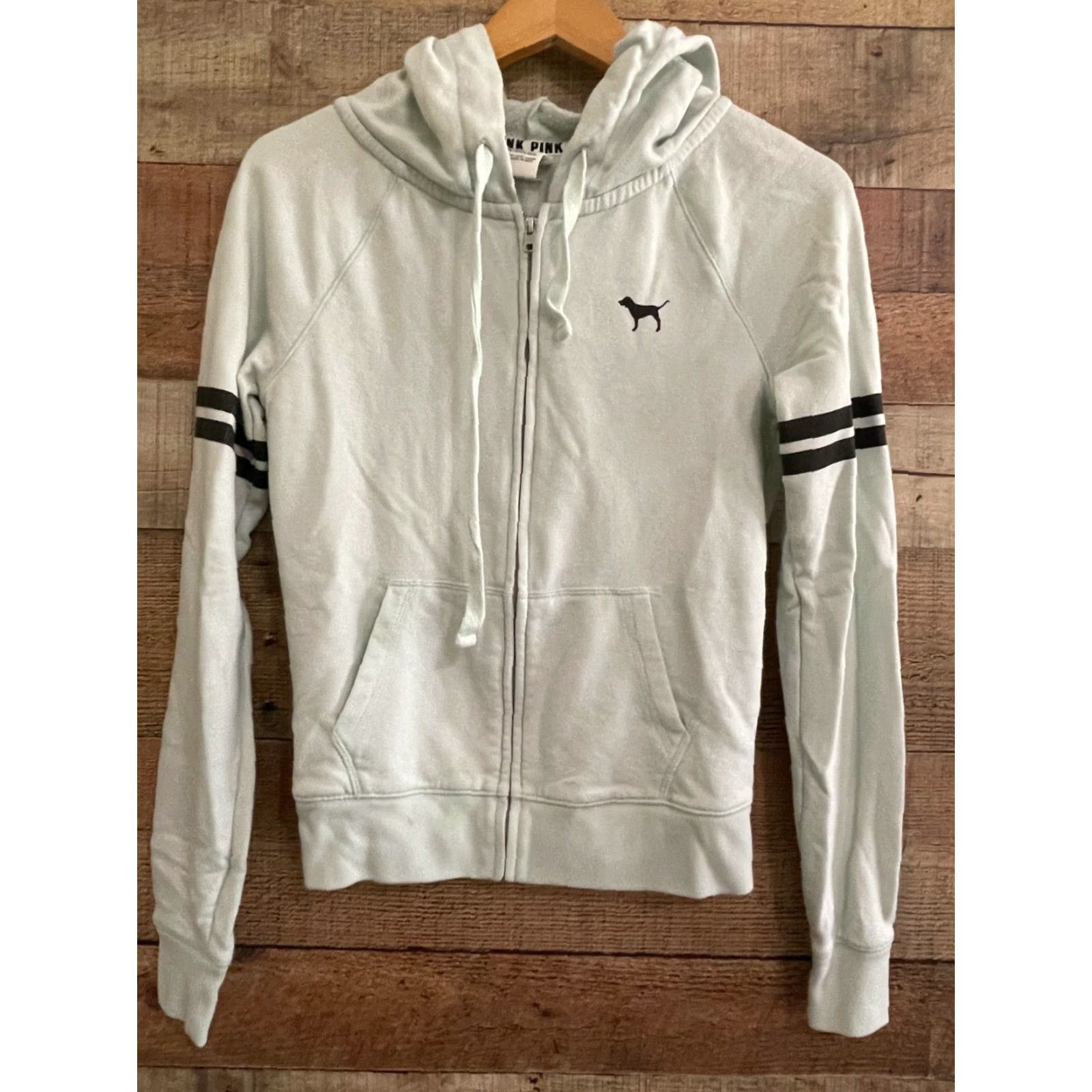 Victoria's Secret Victoria's Secret PINK Women's FullZip Pullover Hoodie XSmall- Green Size XS / US 0-2 / IT 36-38 - 2 Thumbnail