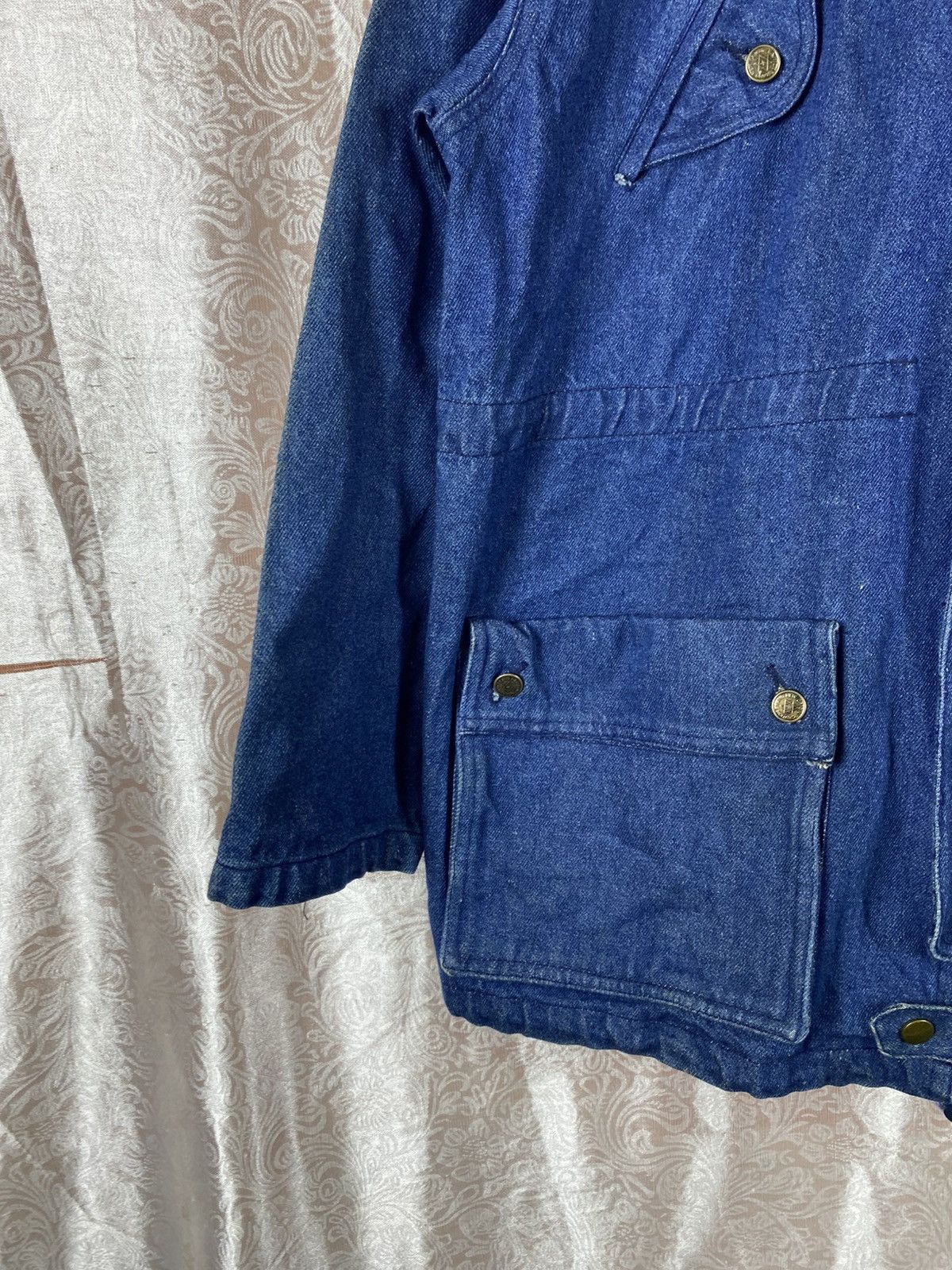 Japanese Brand Vintage Japanese Brand Denim Hood Indigo Blue Workwear Style Size US M / EU 48-50 / 2 - 7 Thumbnail