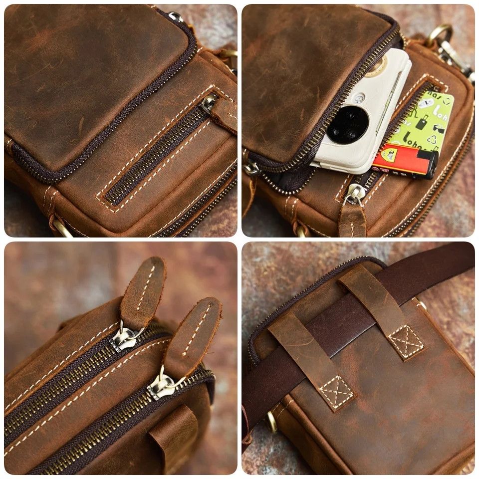 Japanese Brand Mini Shoulder Bag Leather Size ONE SIZE - 3 Thumbnail