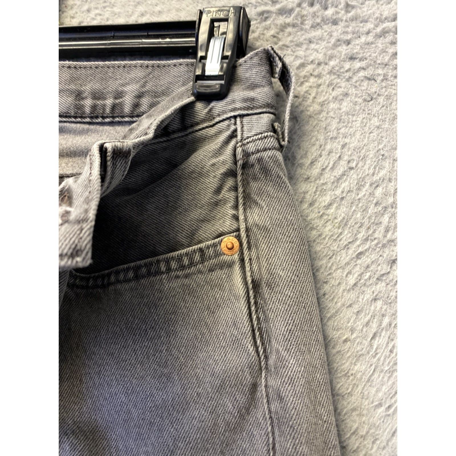 Levi's Levi's 501 Premium Jeans Men 31x30 Gray Straight Regular Button Fly /0384 Size US 31 - 4 Thumbnail