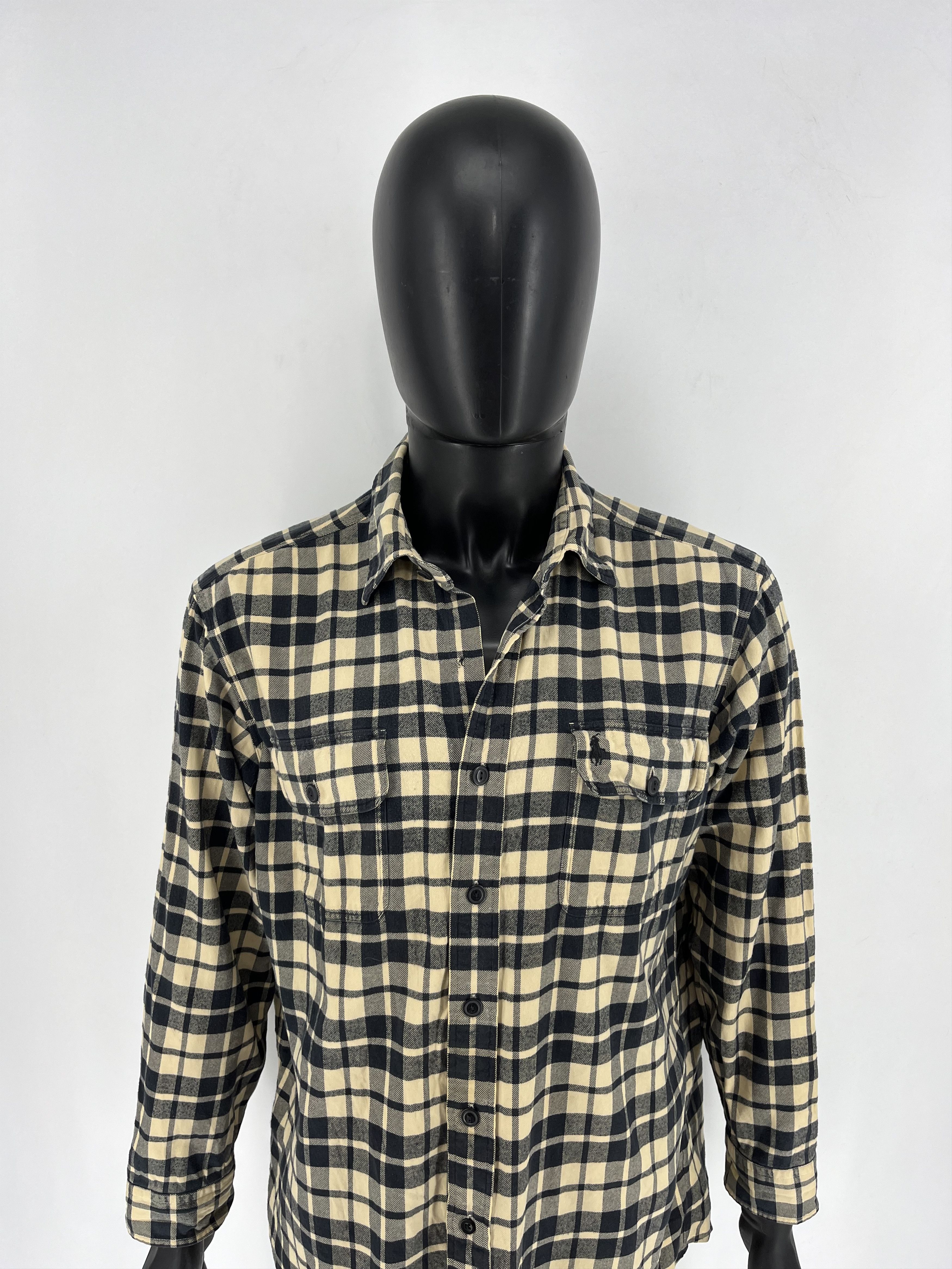 Polo Ralph Lauren × Ralph Lauren Vintage Flannel Polo Raplh Lauren Plaid Shirt Travis style Size US L / EU 52-54 / 3 - 5 Thumbnail