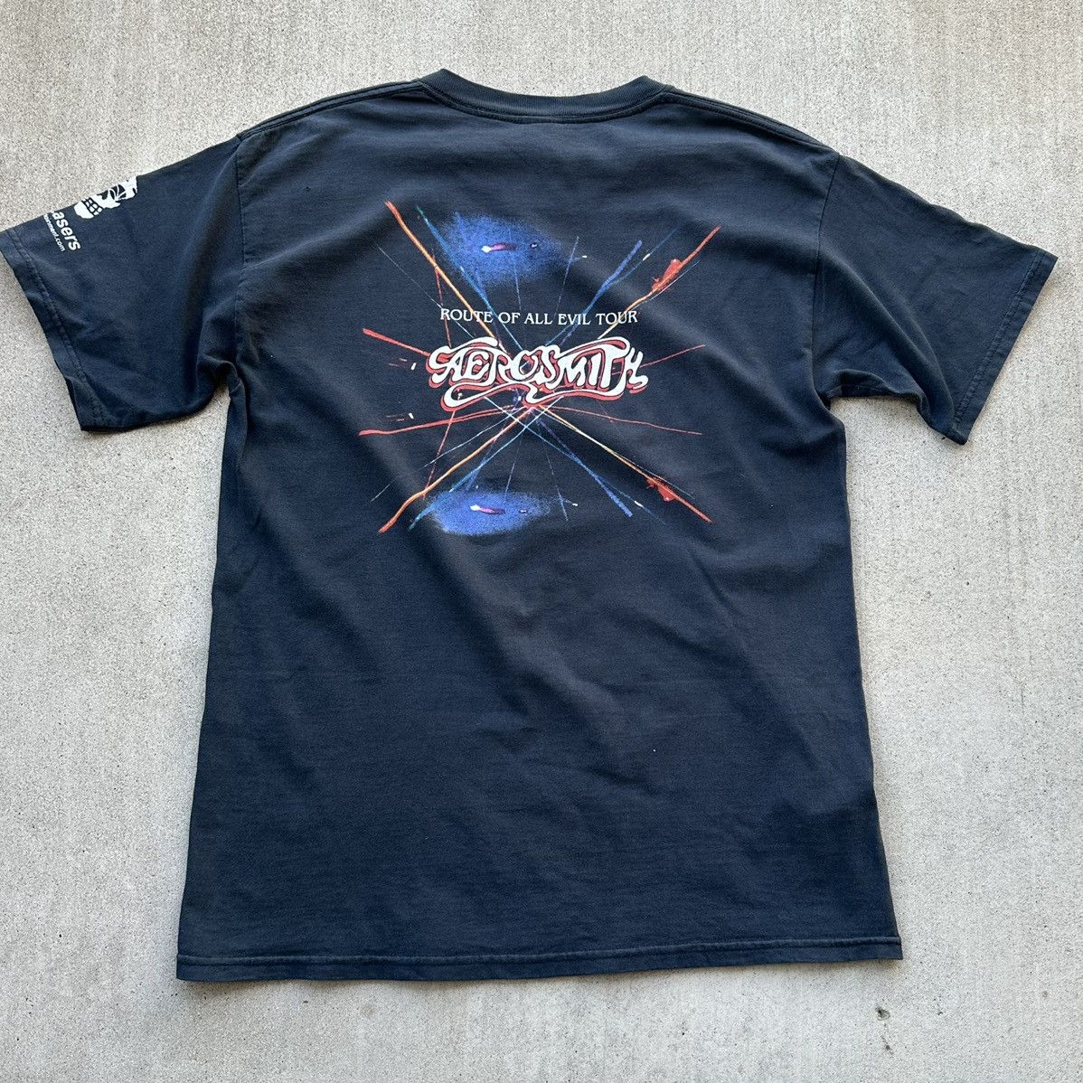Band Tees Vintage Aerosmith Band Tee Shirt Y2K Route Of All Evil Tour Size US L / EU 52-54 / 3 - 1 Thumbnail
