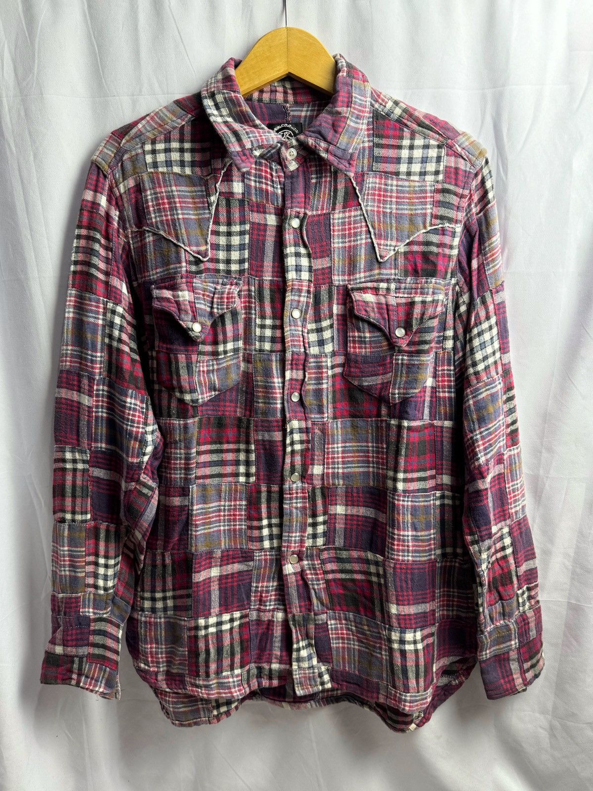 Beauty Beast Naminoritatsujin Patchwork Button Shirt Japanese Style Size US L / EU 52-54 / 3 - 1 Thumbnail