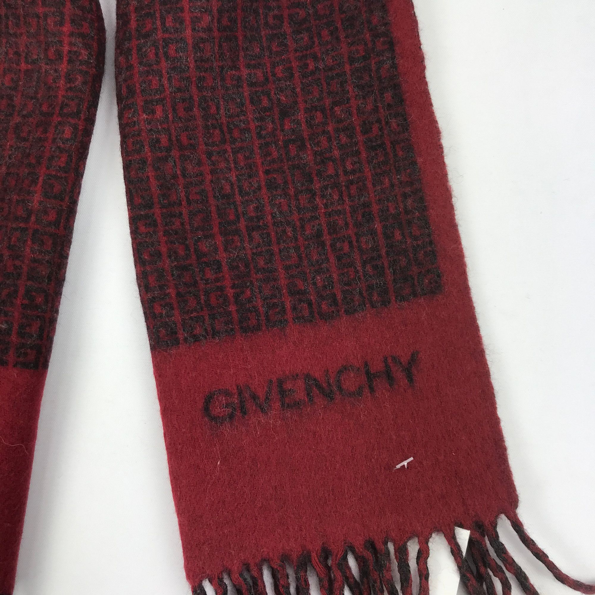 Japanese Brand Vintage 90s Givenchy Scarf Muffler Wool Cashmere Scarves Size ONE SIZE - 4 Thumbnail